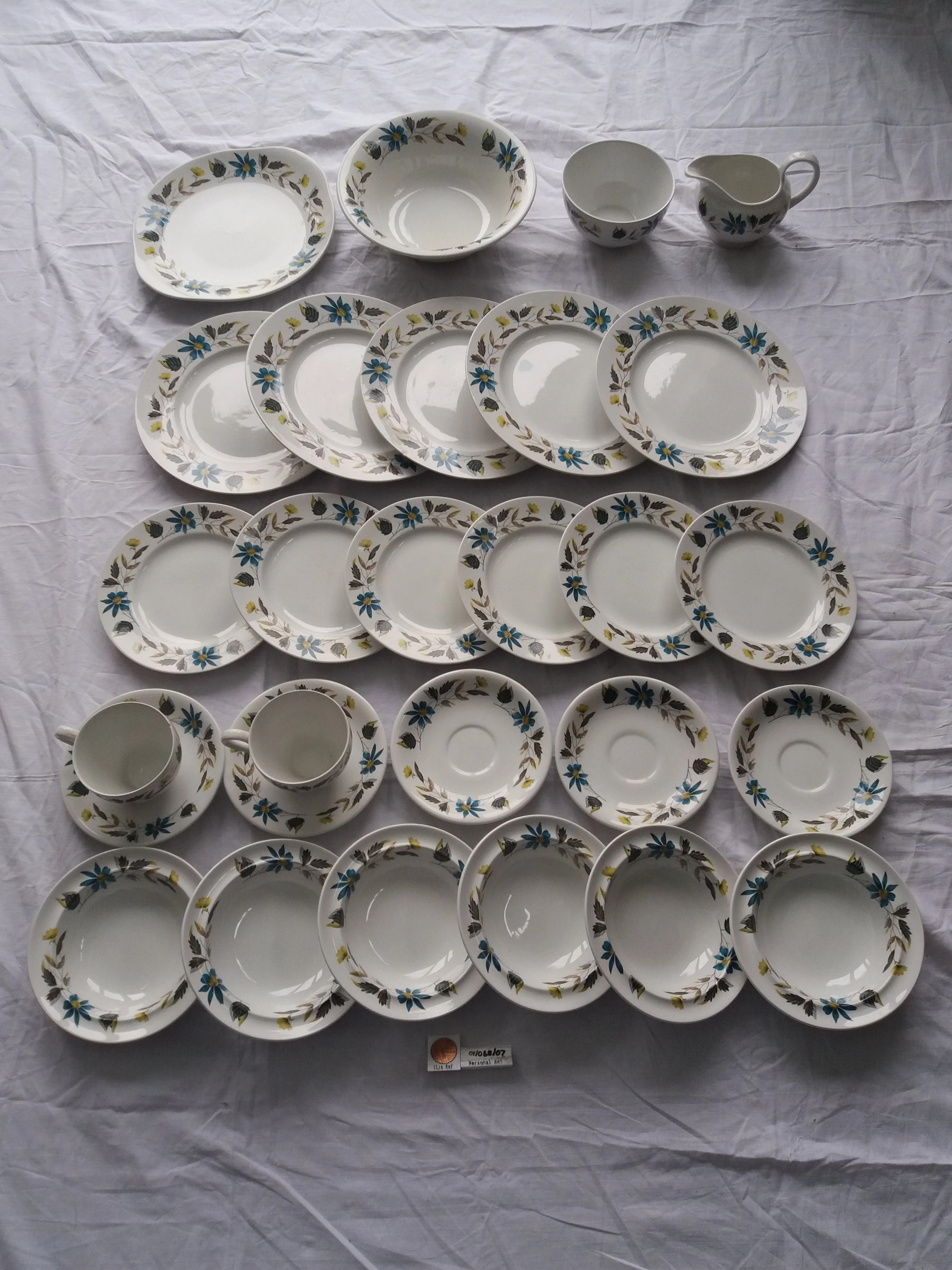 1950s | 28pc Burleigh Ware Branksome Set