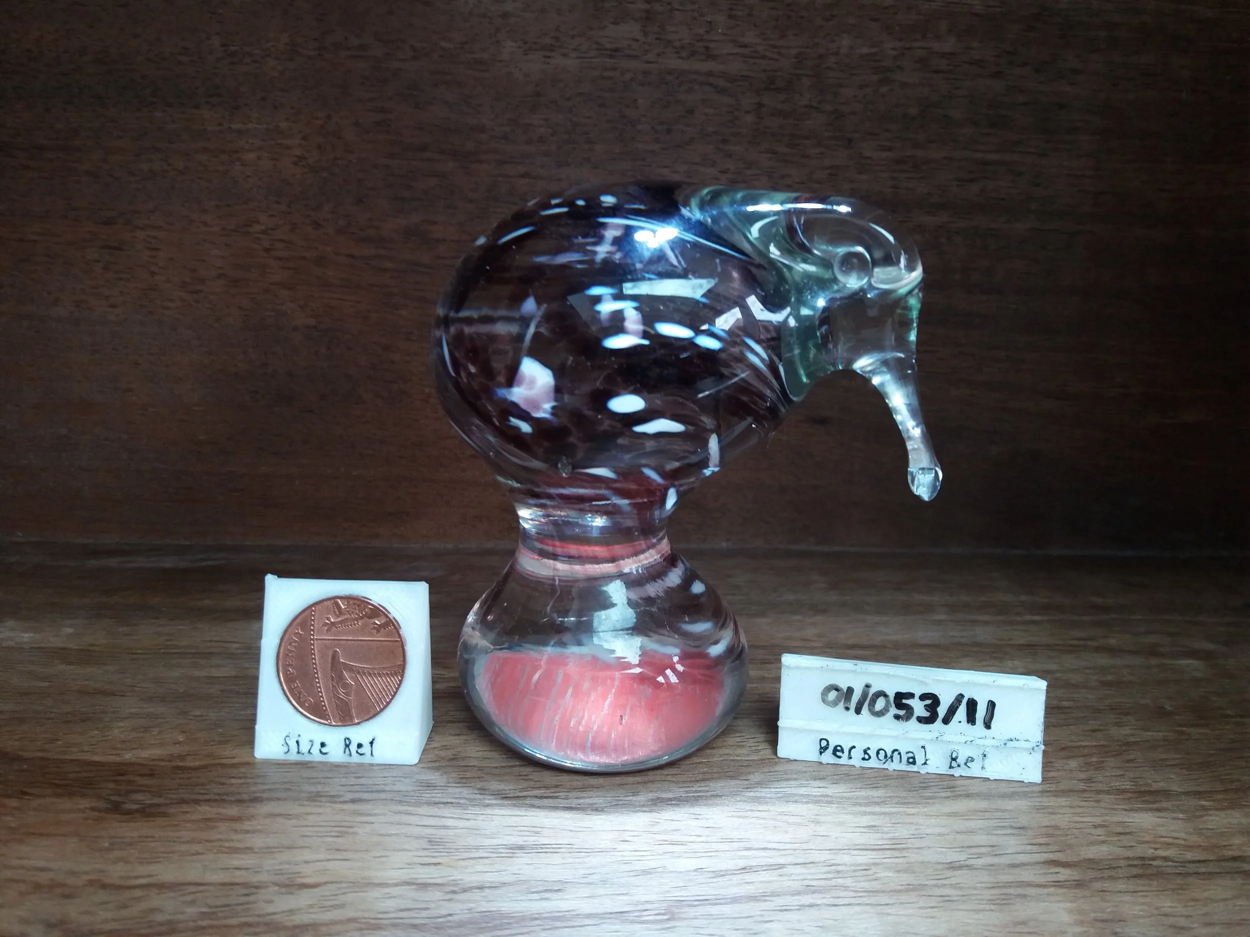 1980s | Hokitika Glass Paperweight Kiwi Bird
