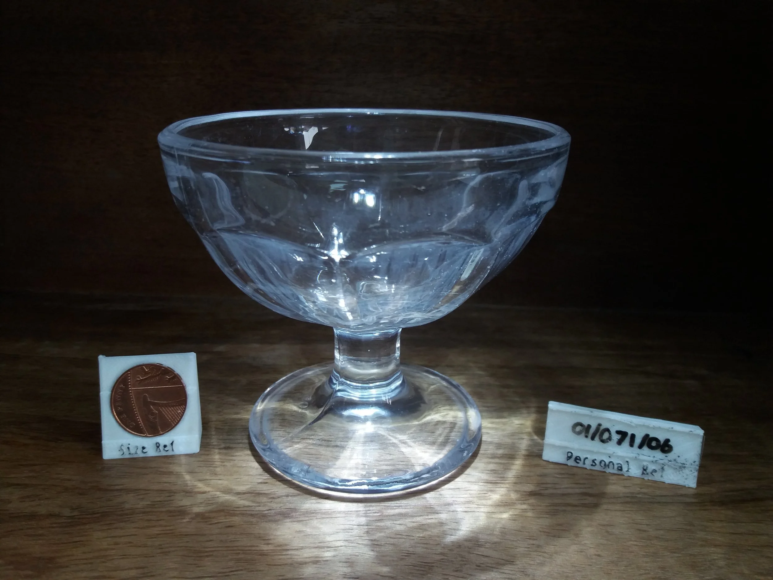 Moulded Glass Dessert Dish