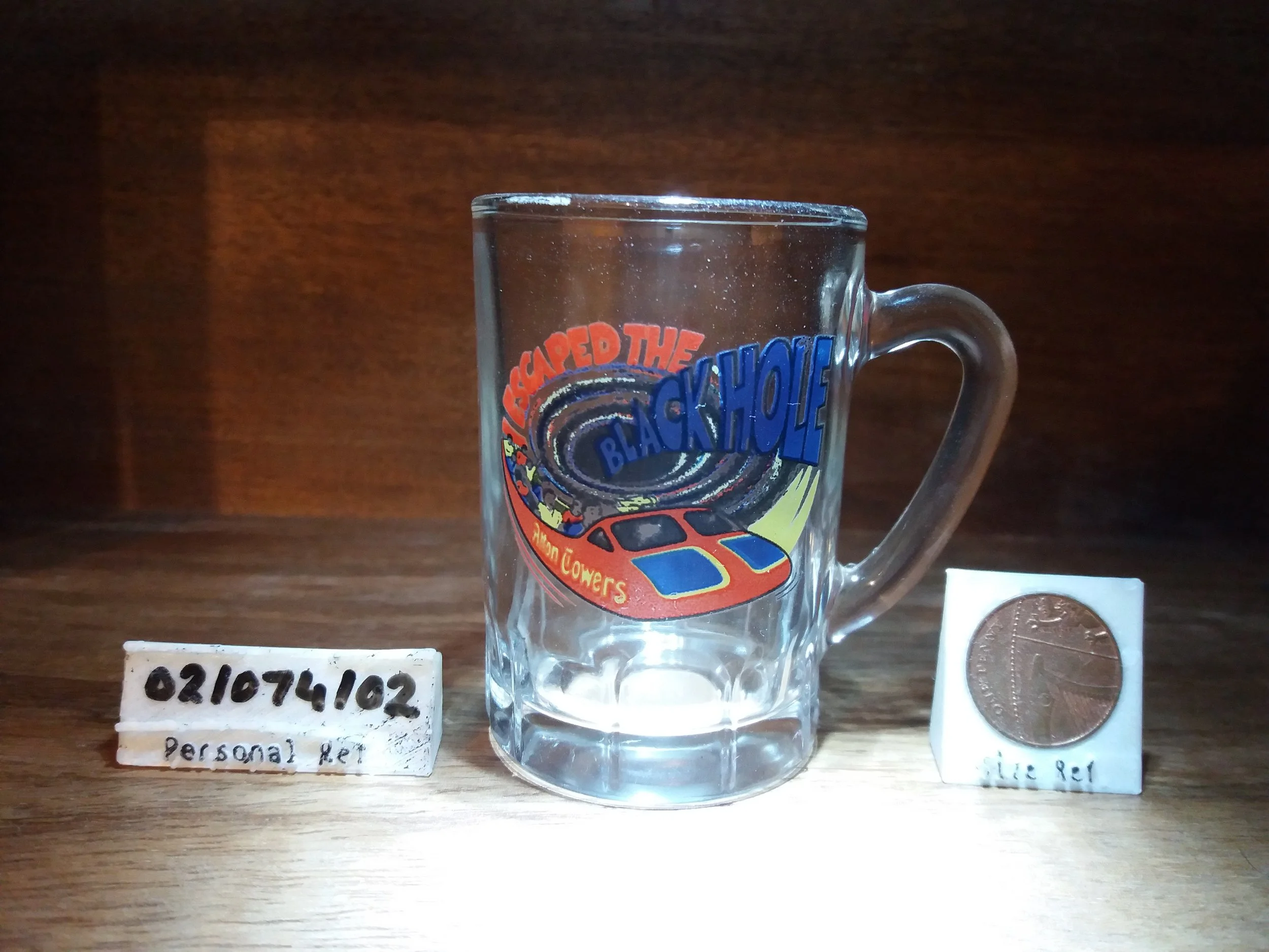 1984 - 1987 | 'I Escaped The Black Hole' Alton Towers Glass