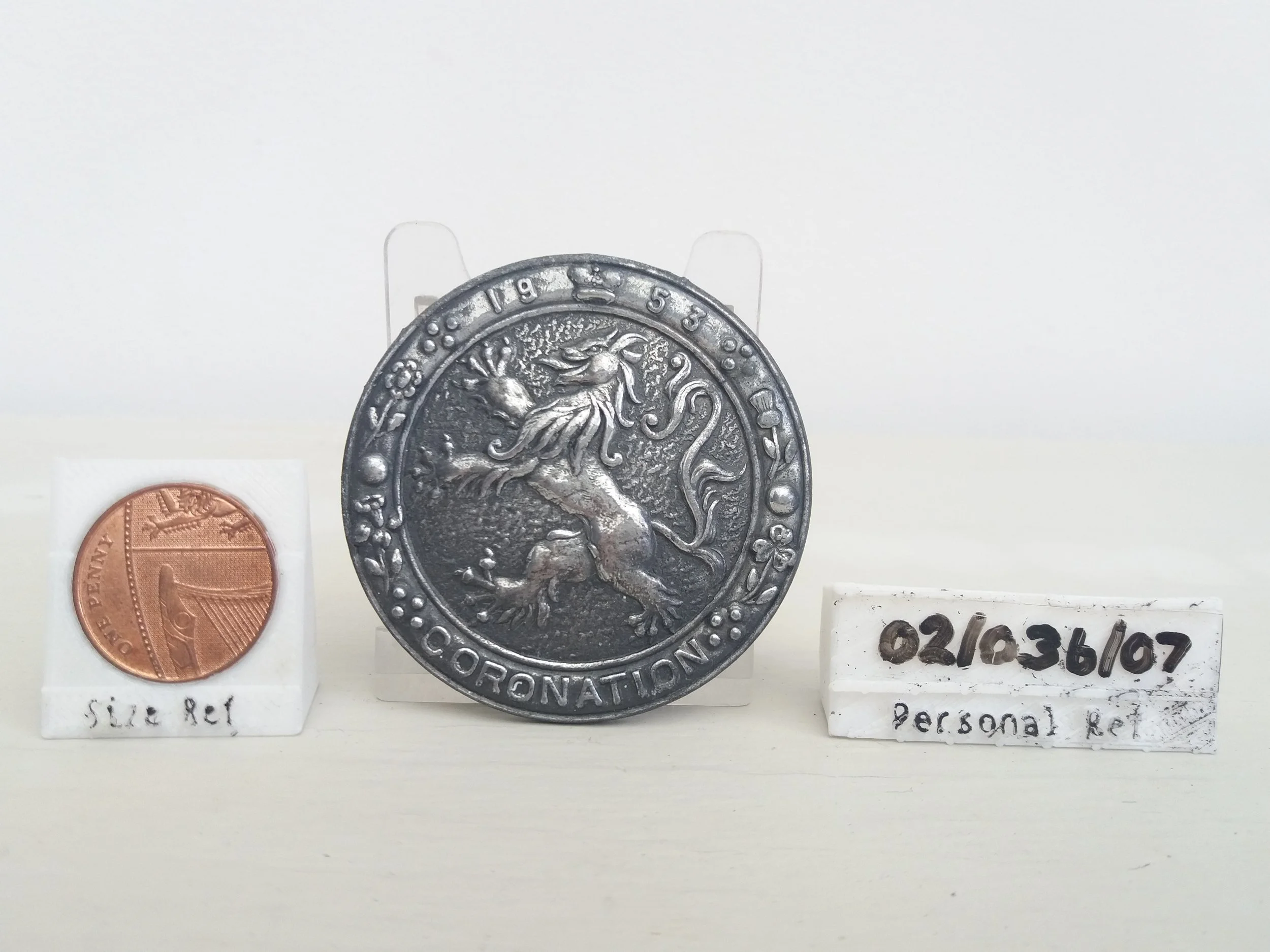 1953 | Large QEII Coronation Royal Lion Button