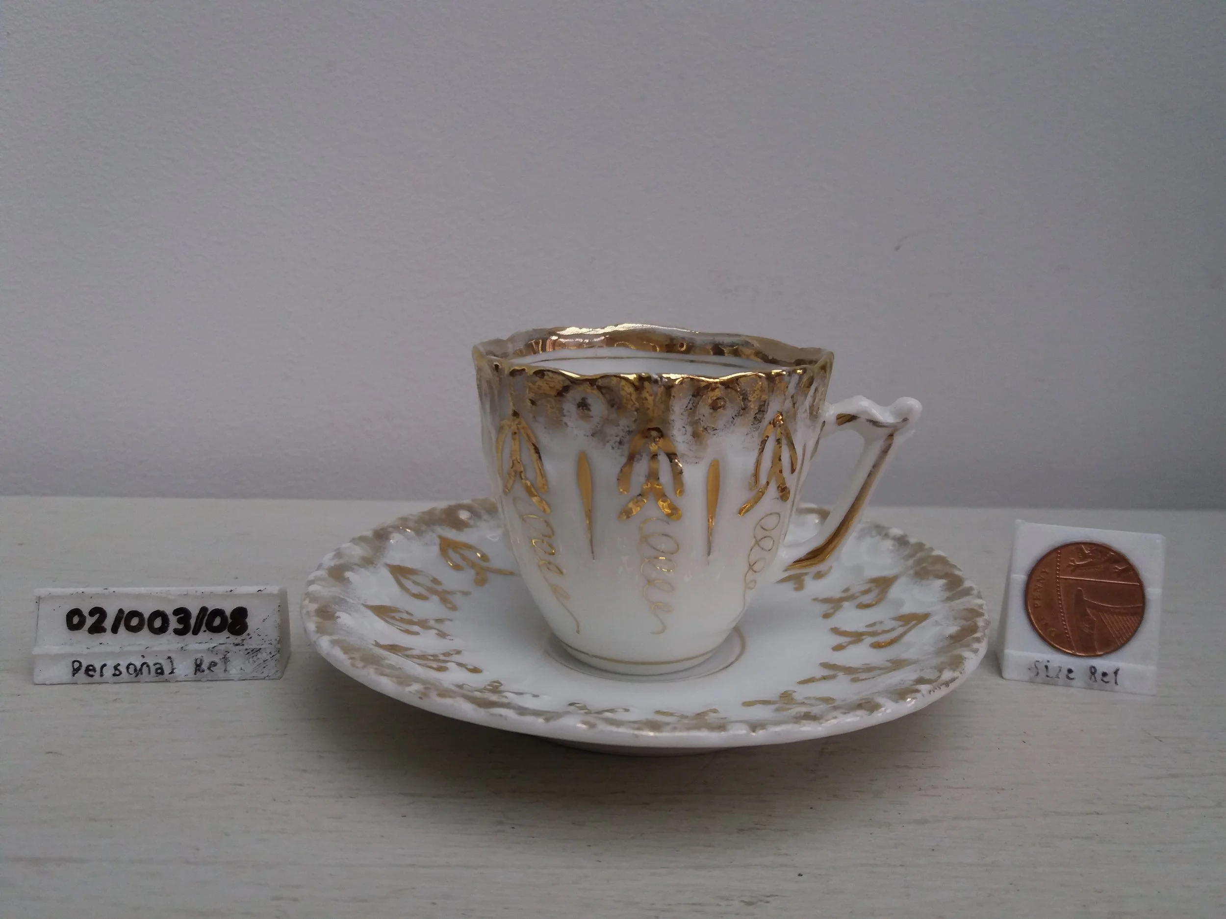 1950s | Ivory & Guilt Dematisse Cup & Saucer