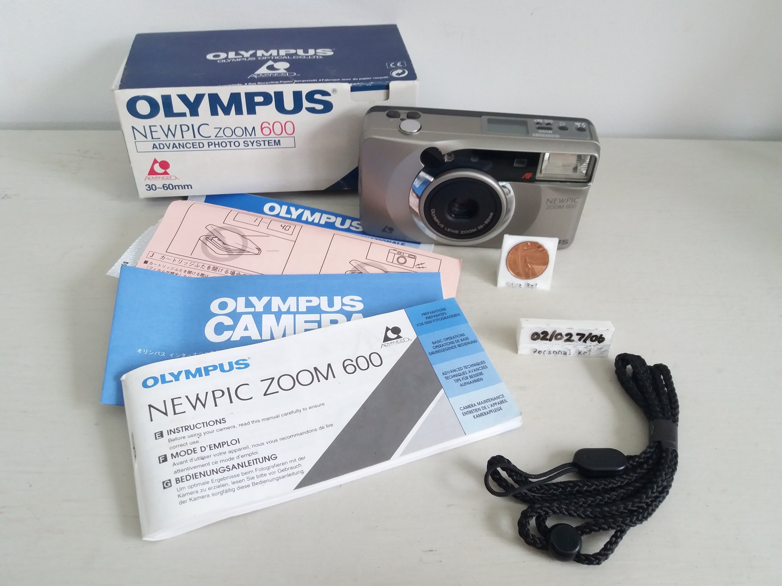 1999 | Olympus Newpic Zoom 600 Camera (Boxed with Instructions)