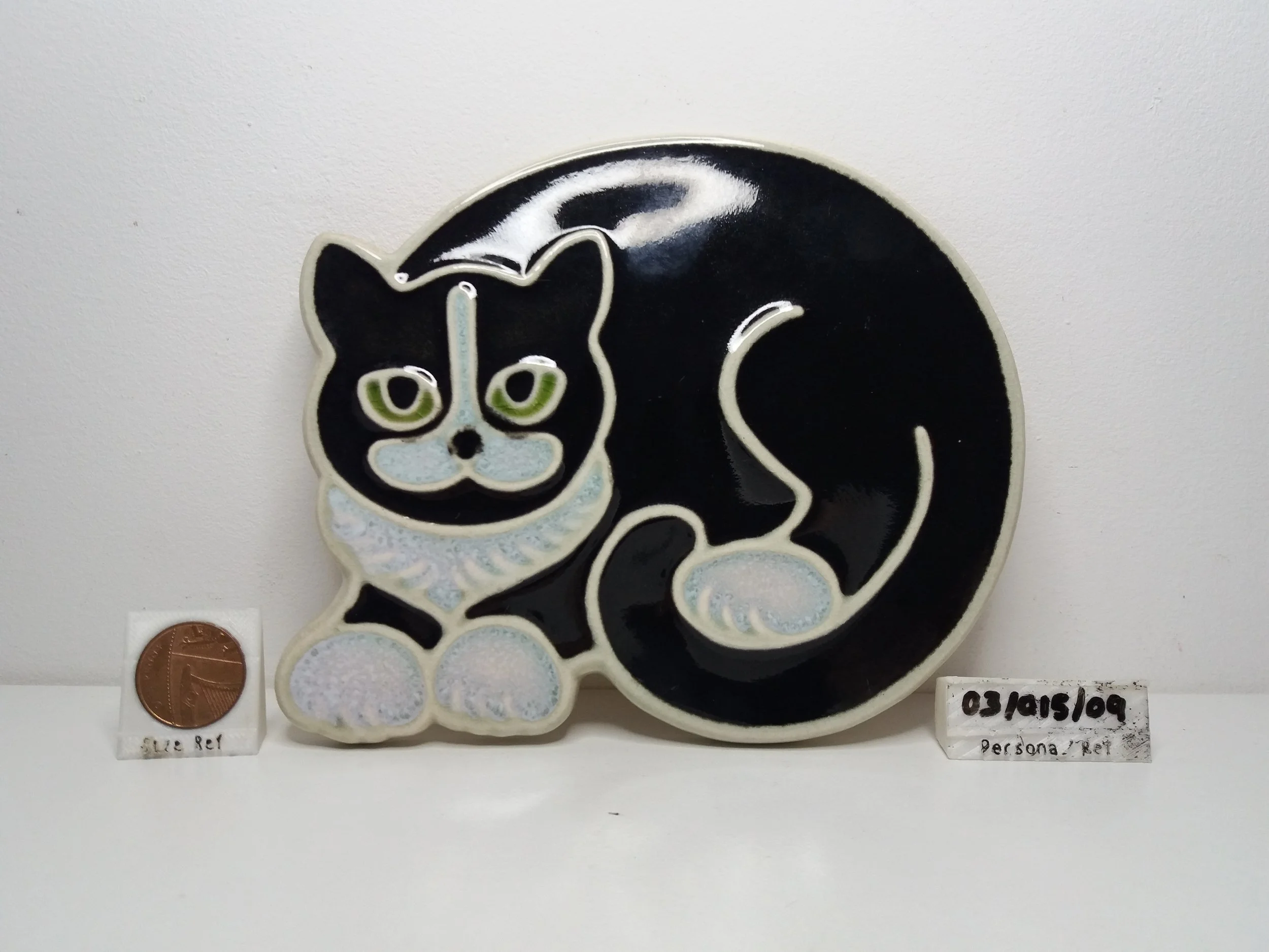 Ceramic Cat Wall Art