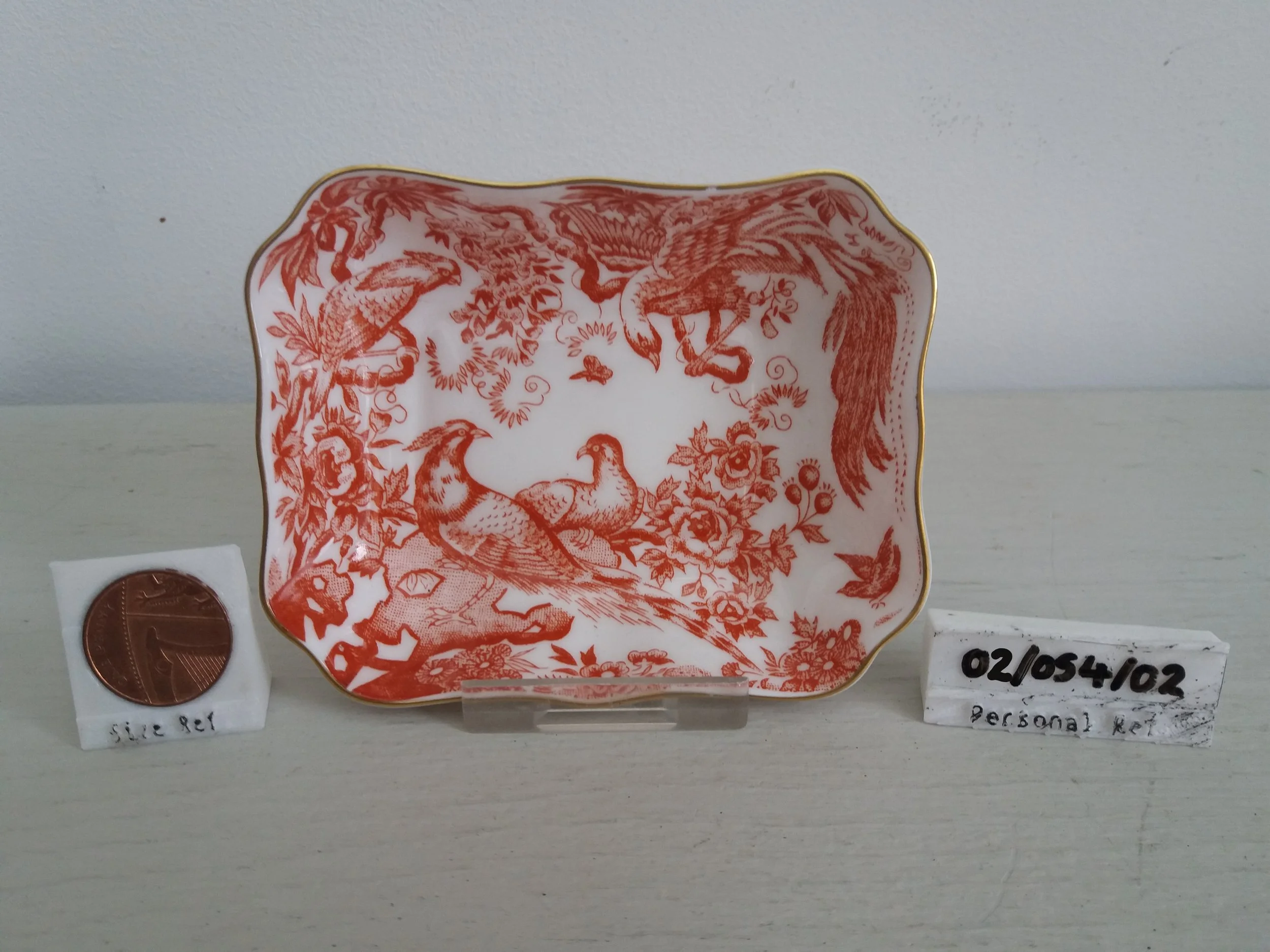 1979 | Royal Crown Derby Red Aves A. 74 XLII Pin Tray