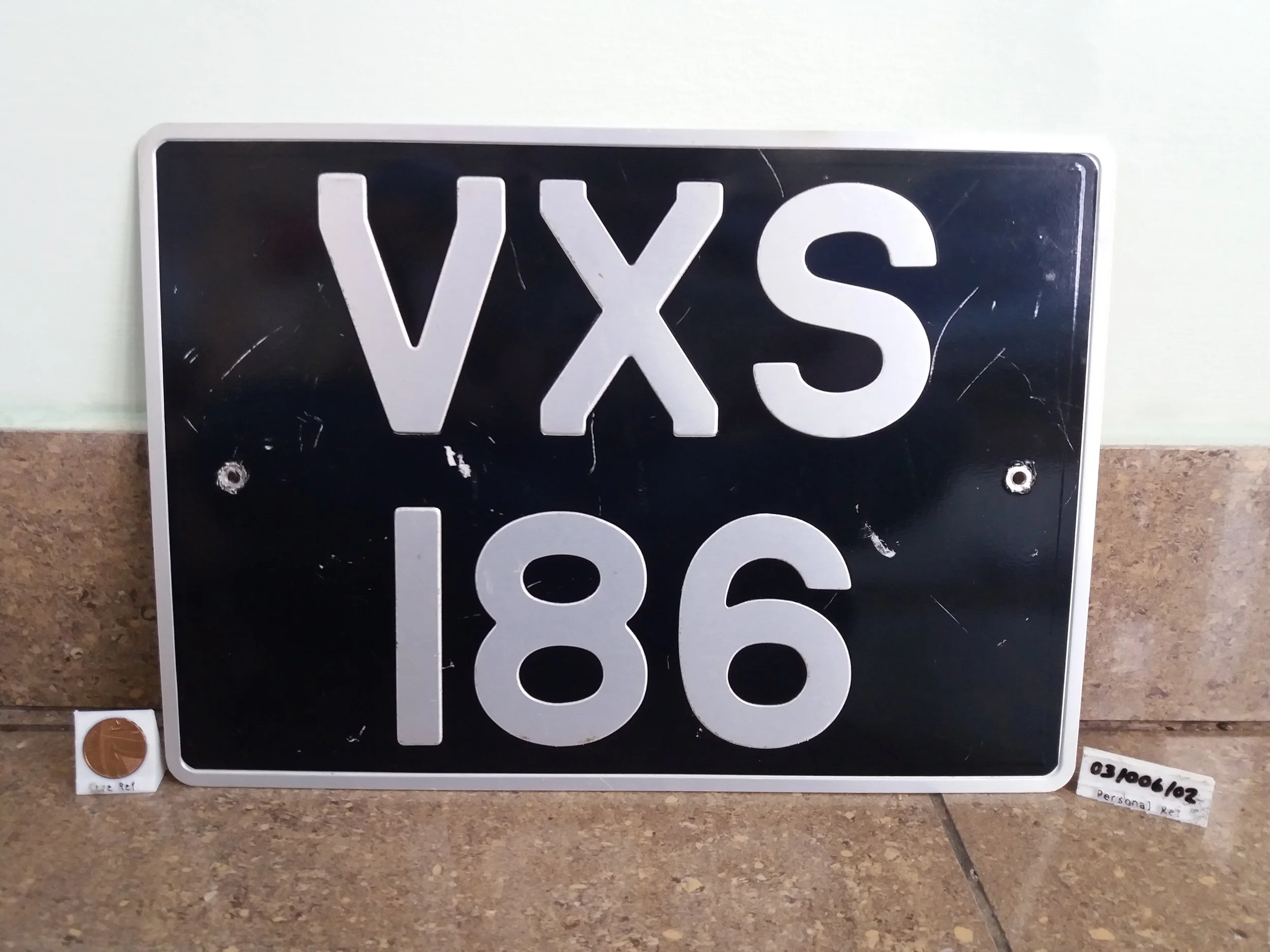 Classic UK Number Plate VXS 186