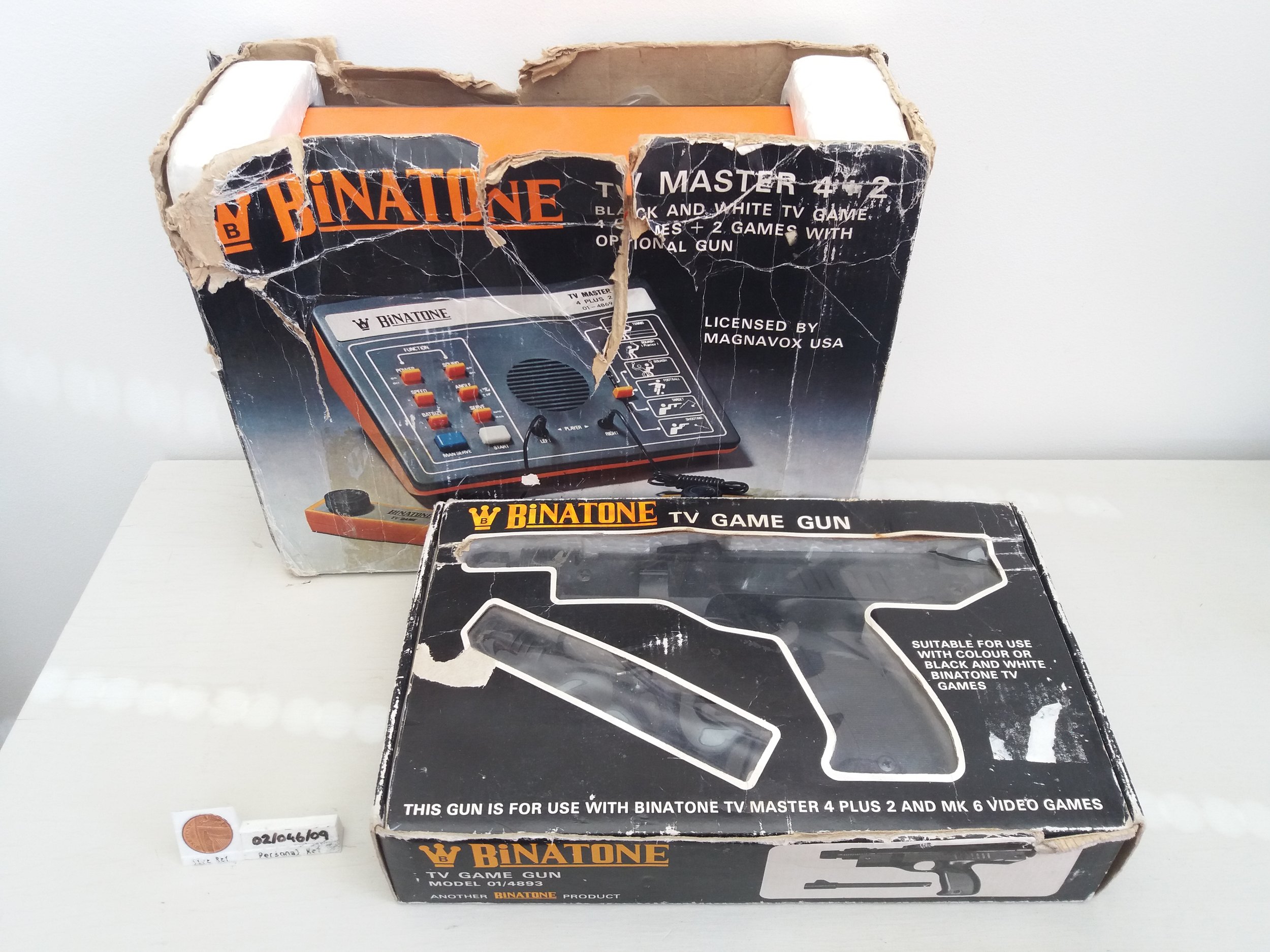 1977 | Binatone TV Master 4 Plus 2 - 1st Gen Console (Boxed) with Light Gun