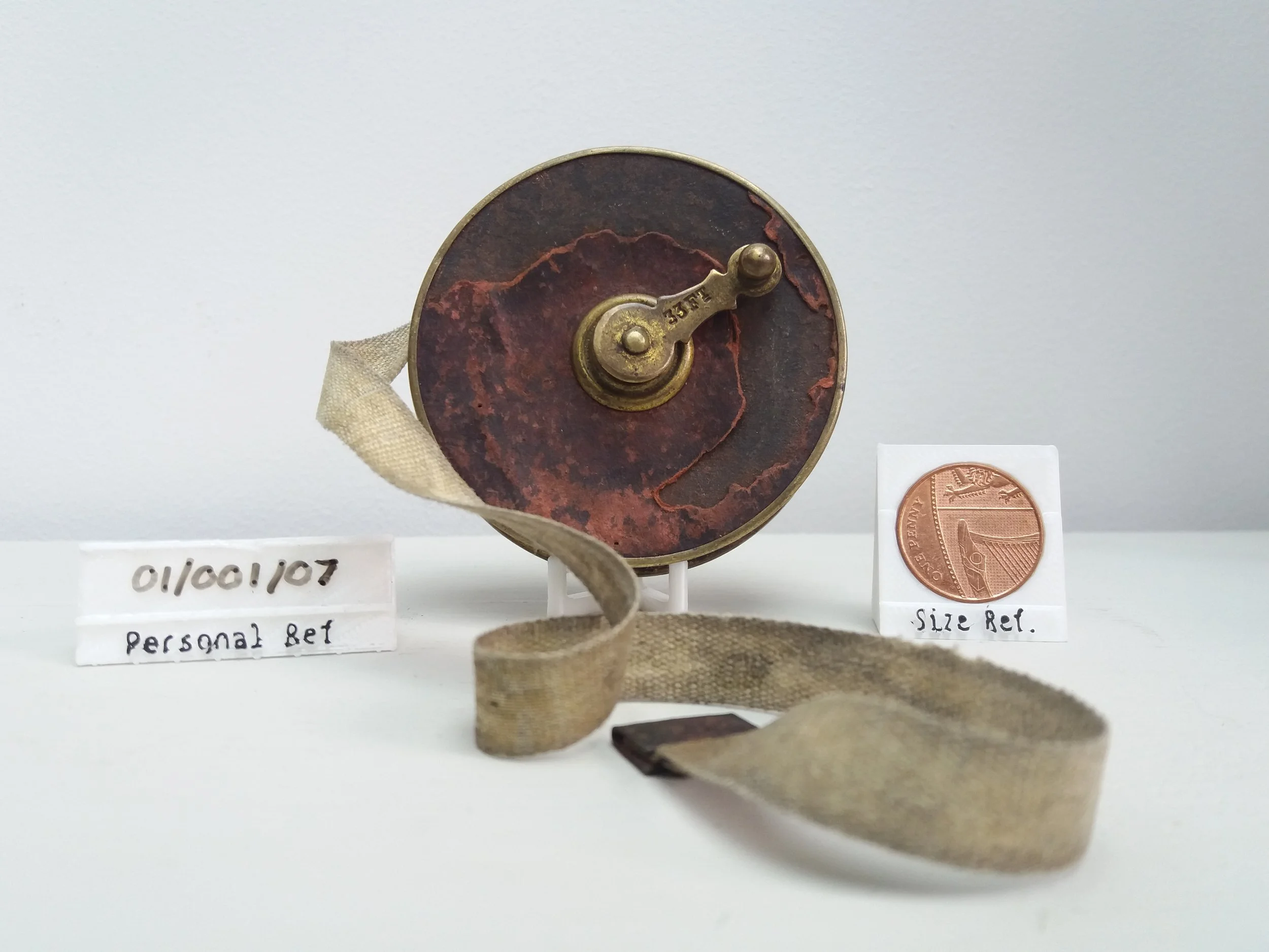 Antique 33ft Tape Measure (very worn)