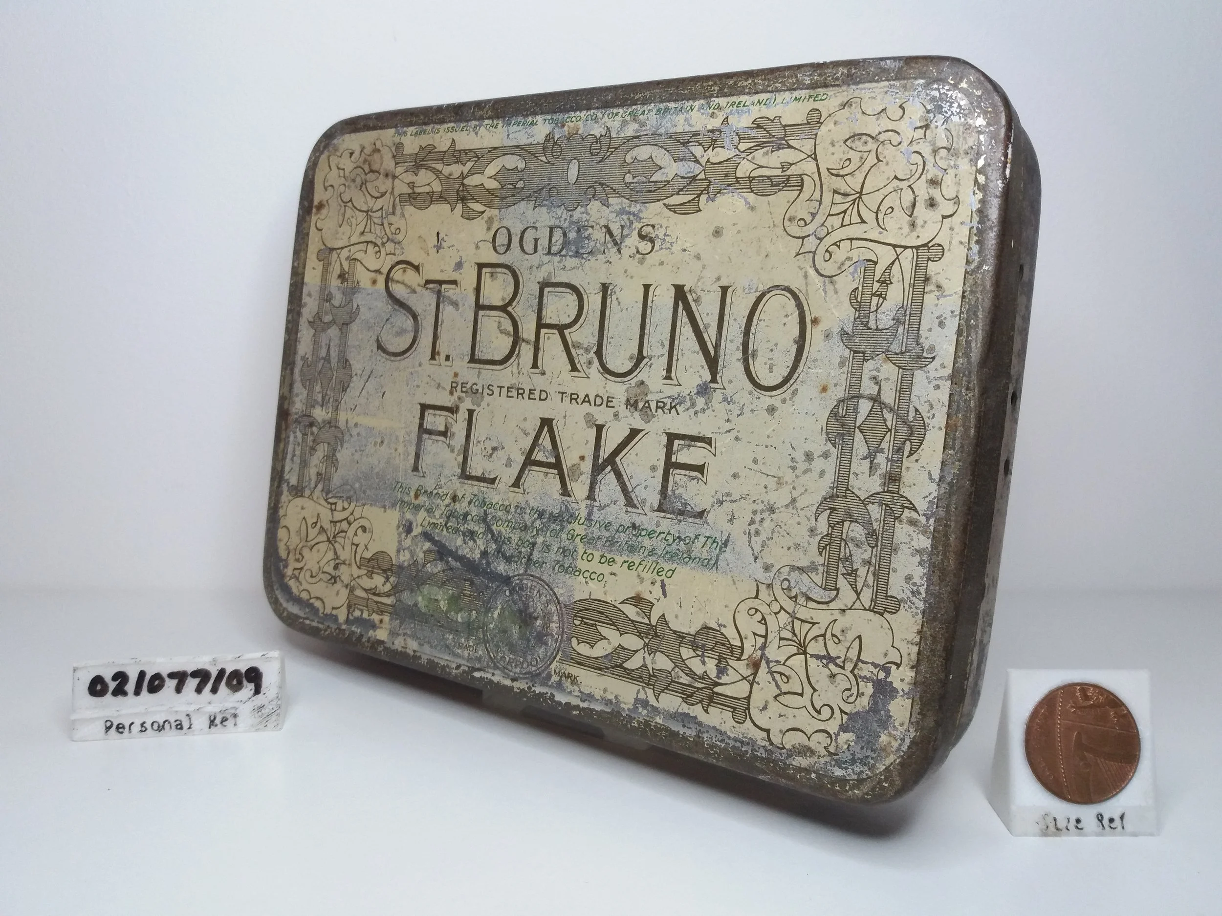1920s | Ogden's St Bruno Flake Rough Cut Tobacco Tin