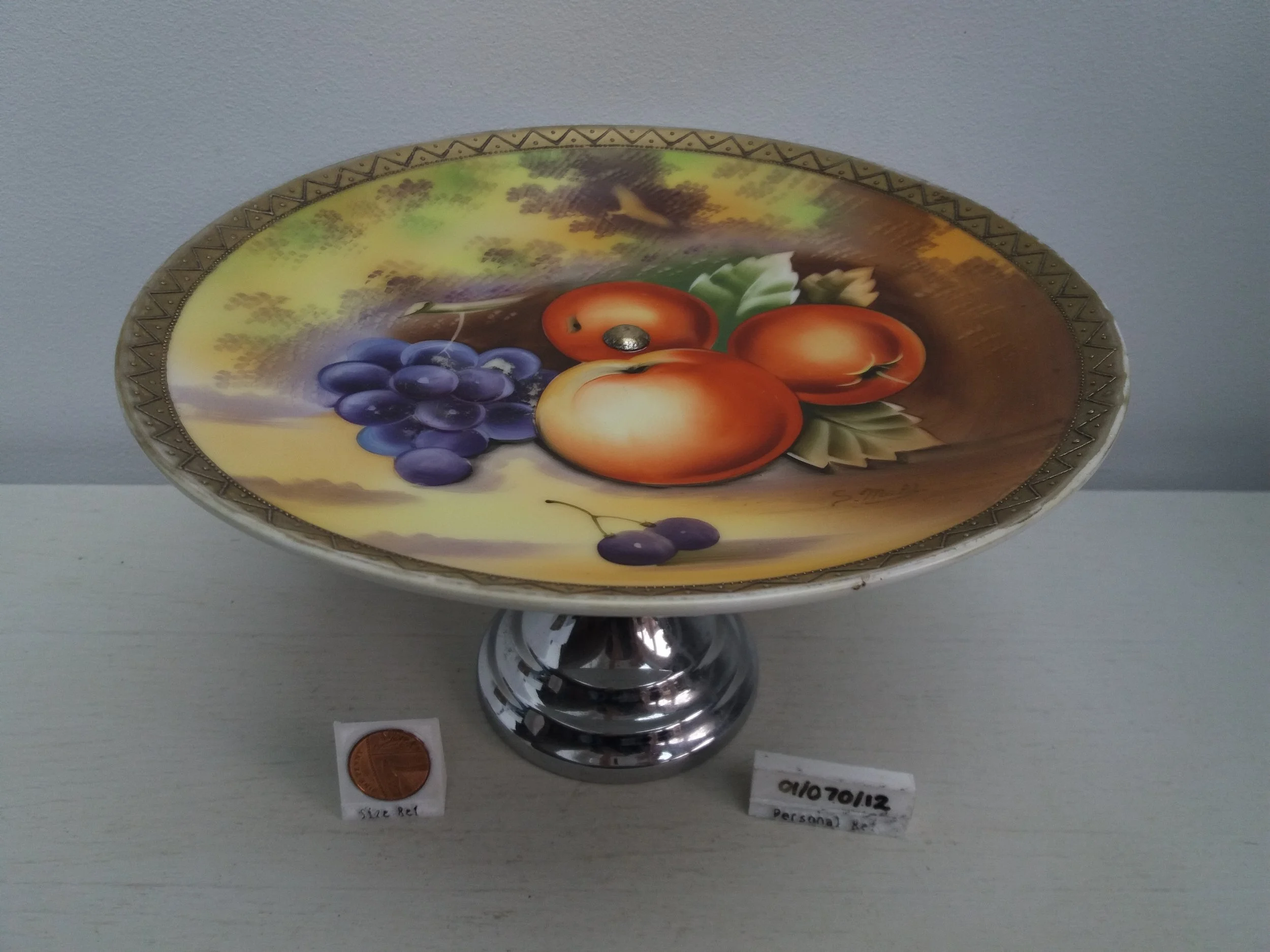 Vintage Fruit China Stand