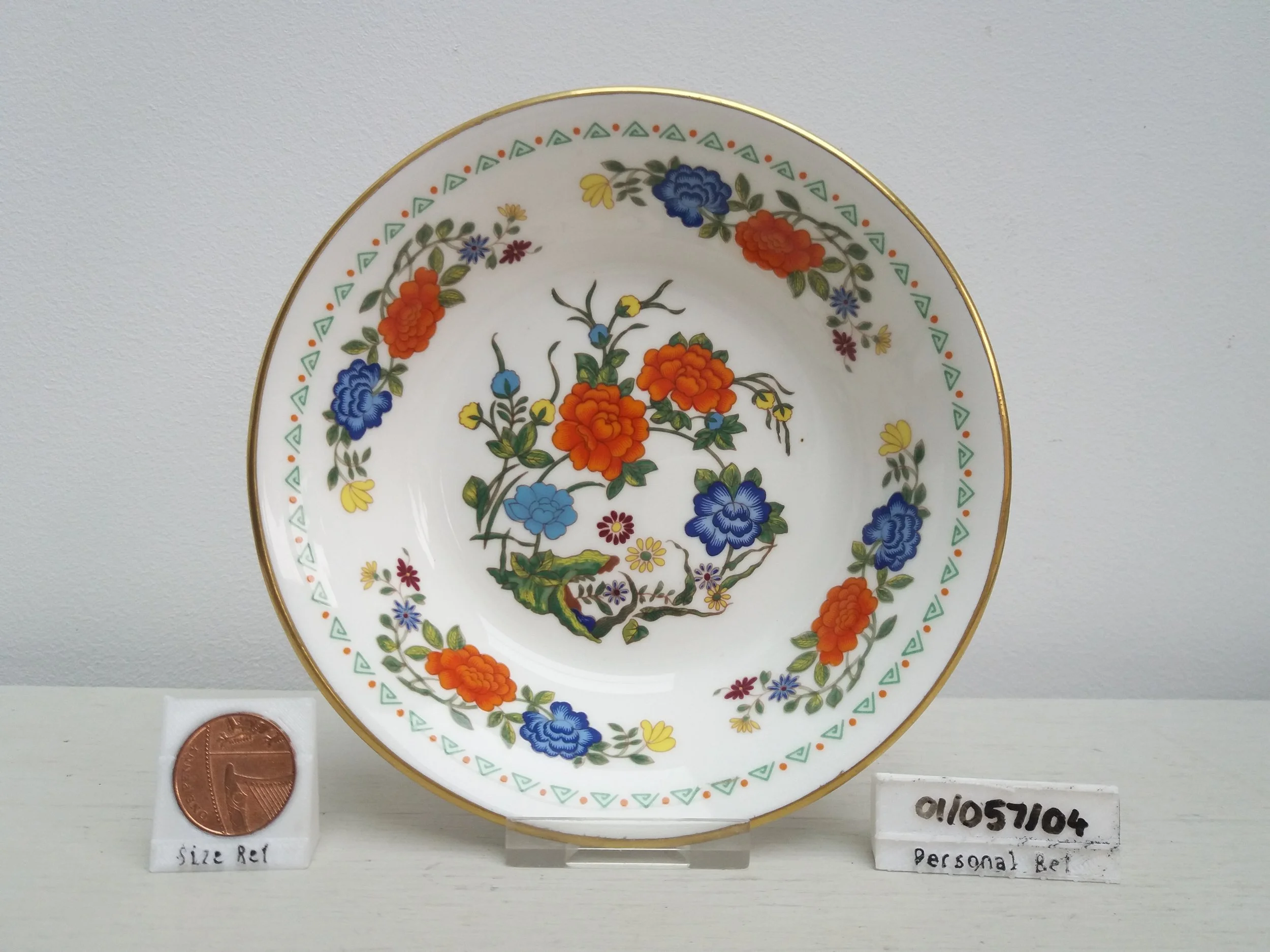 1960s - 1980s | Aynsley Famille Rose Reproduction Fruit Saucer