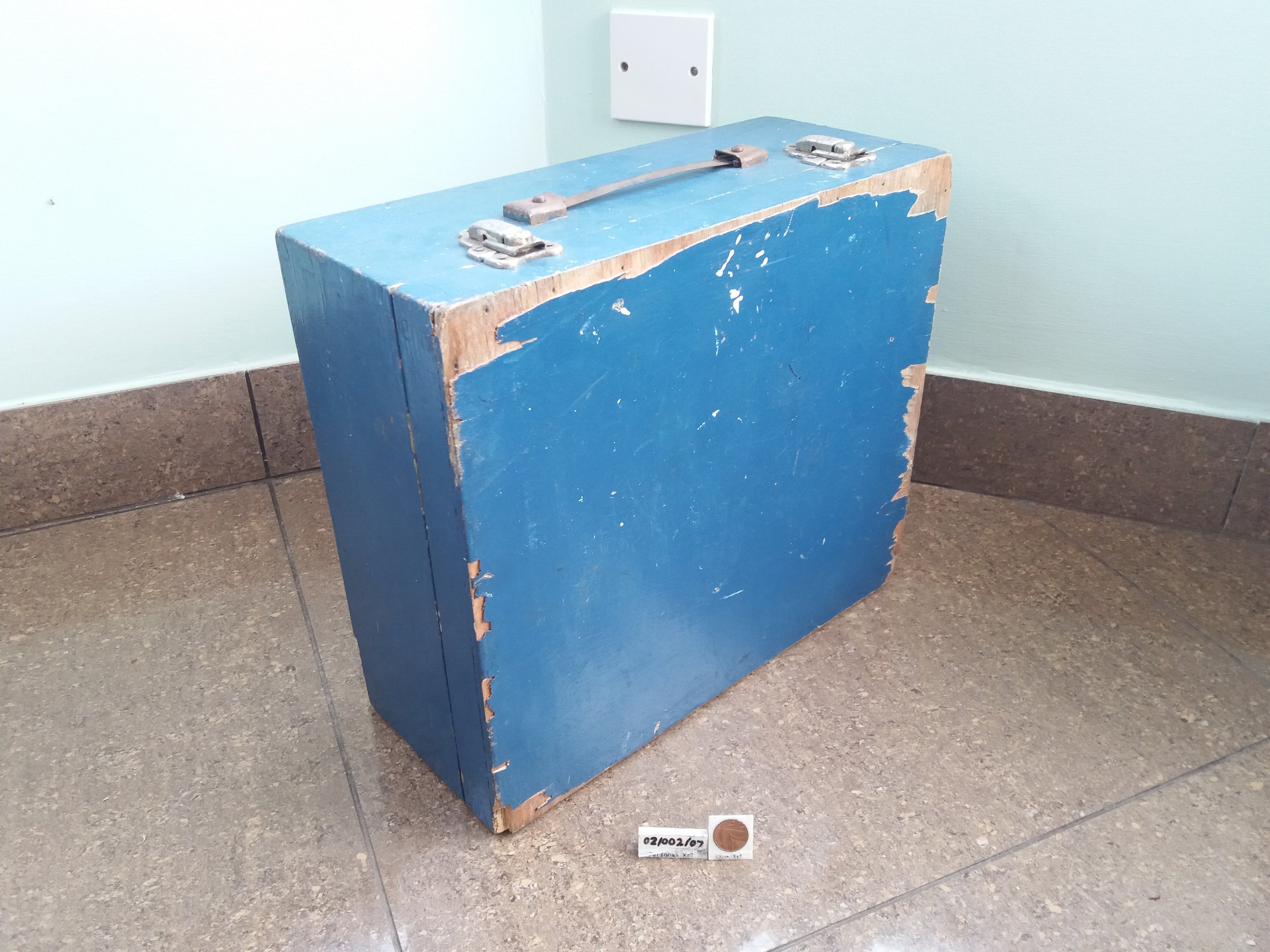 Rustic Blue Wooden Case