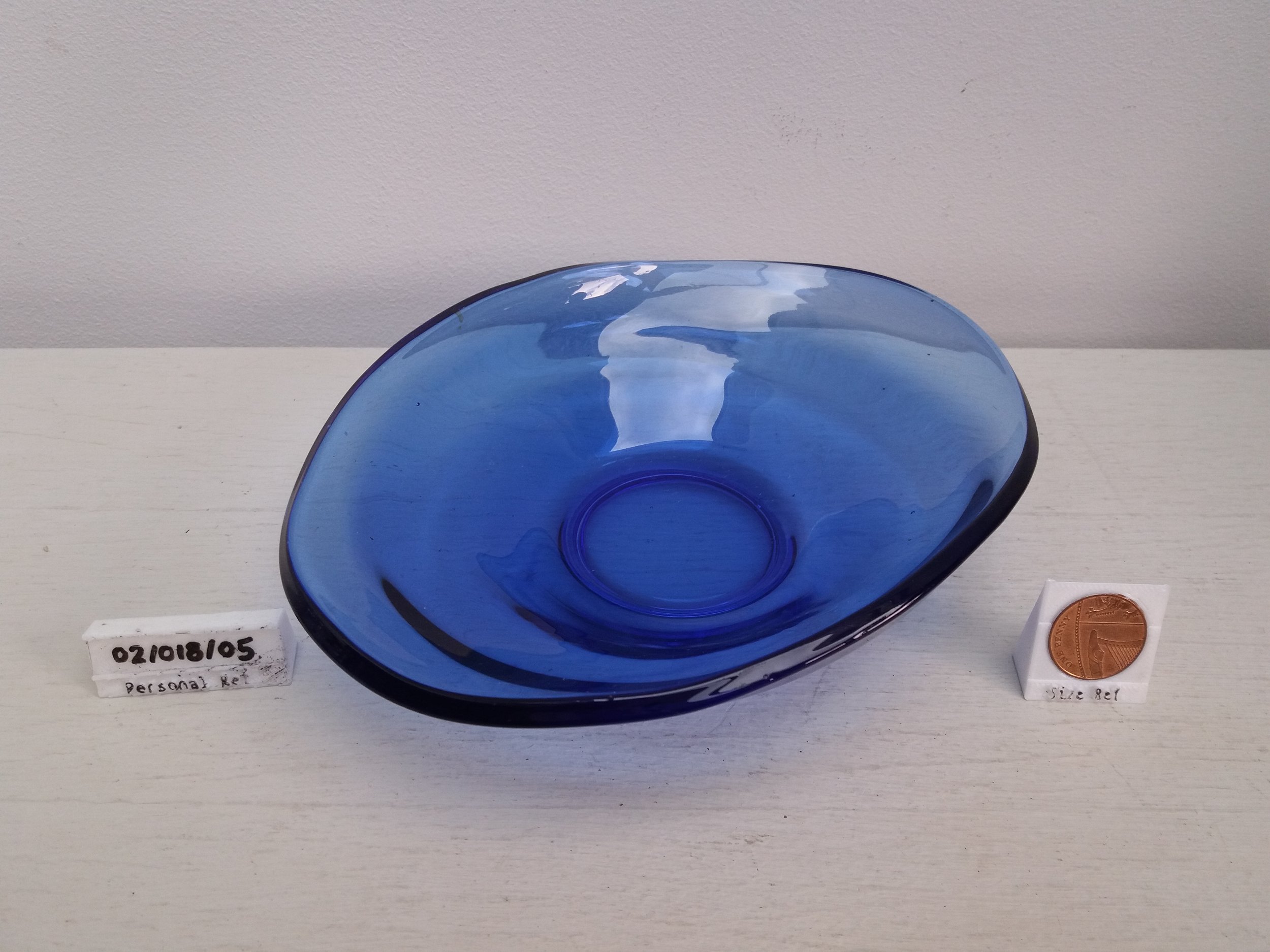 Blue Glass Bon Bon Dish