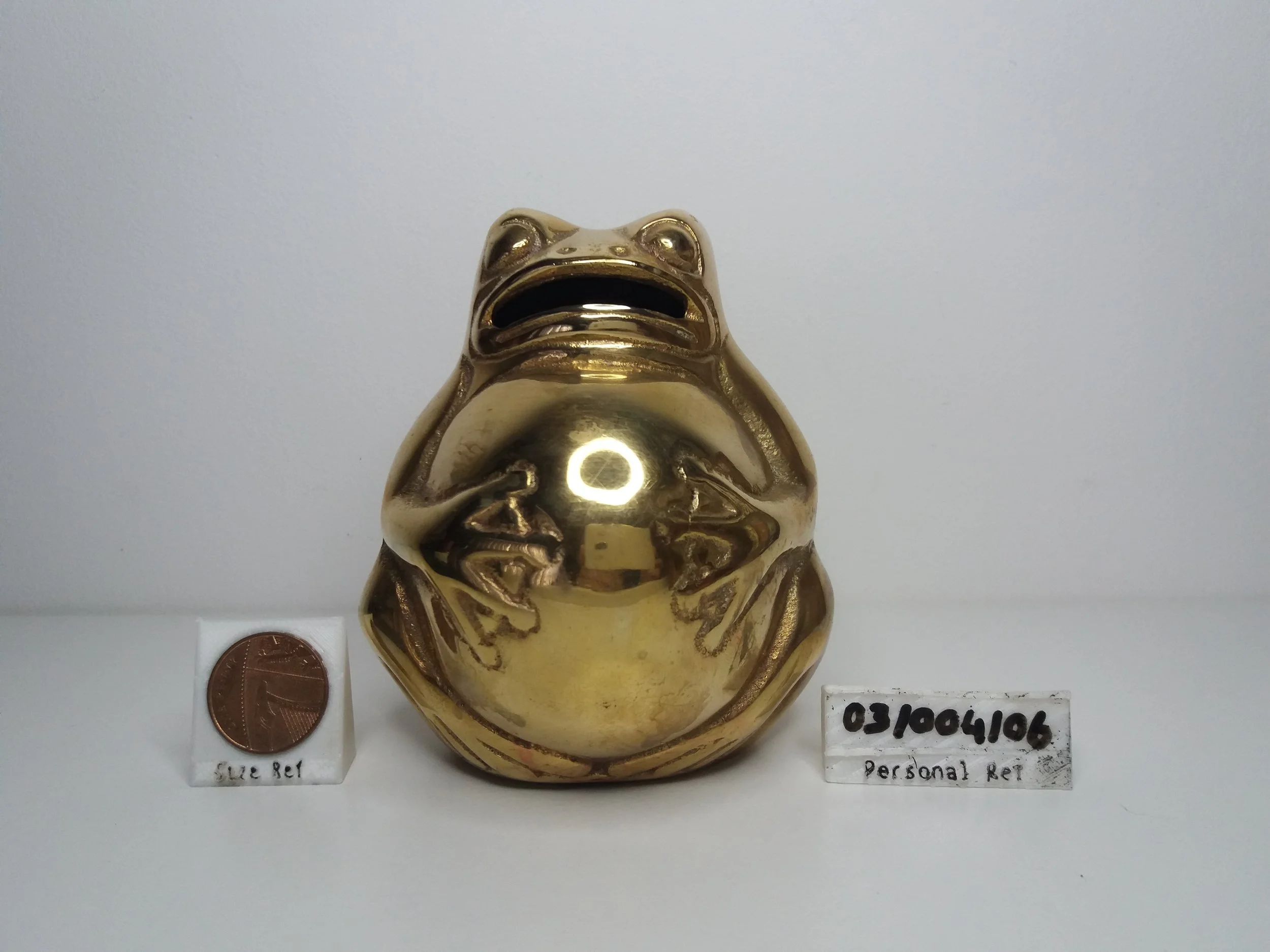 1970s | Brass Fat Frog Moneybox