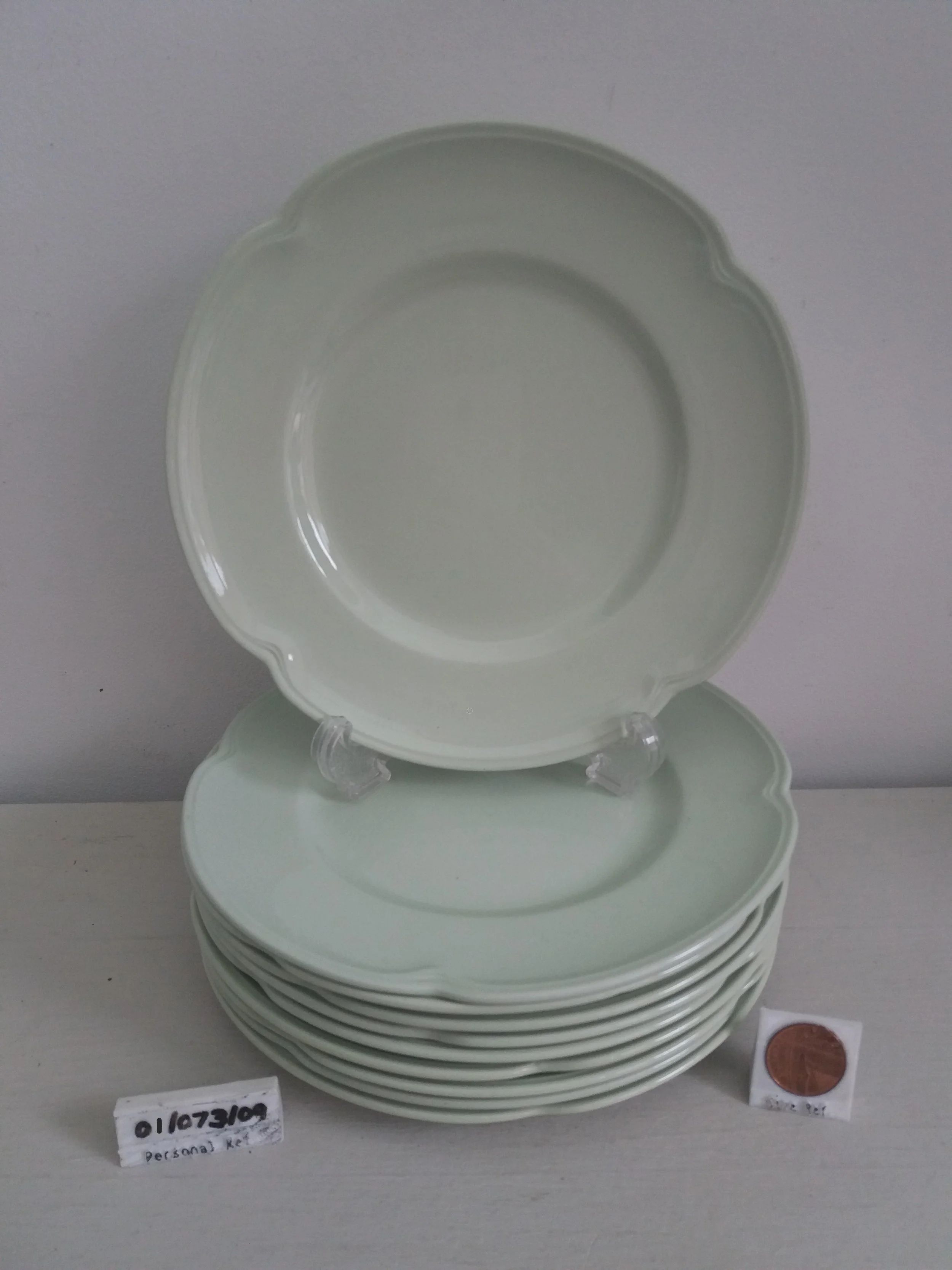 1920s / 1930s | 'Greendawn' Dishes - Johnson Bros (1x chipped & 1 damaged w. repairs)
