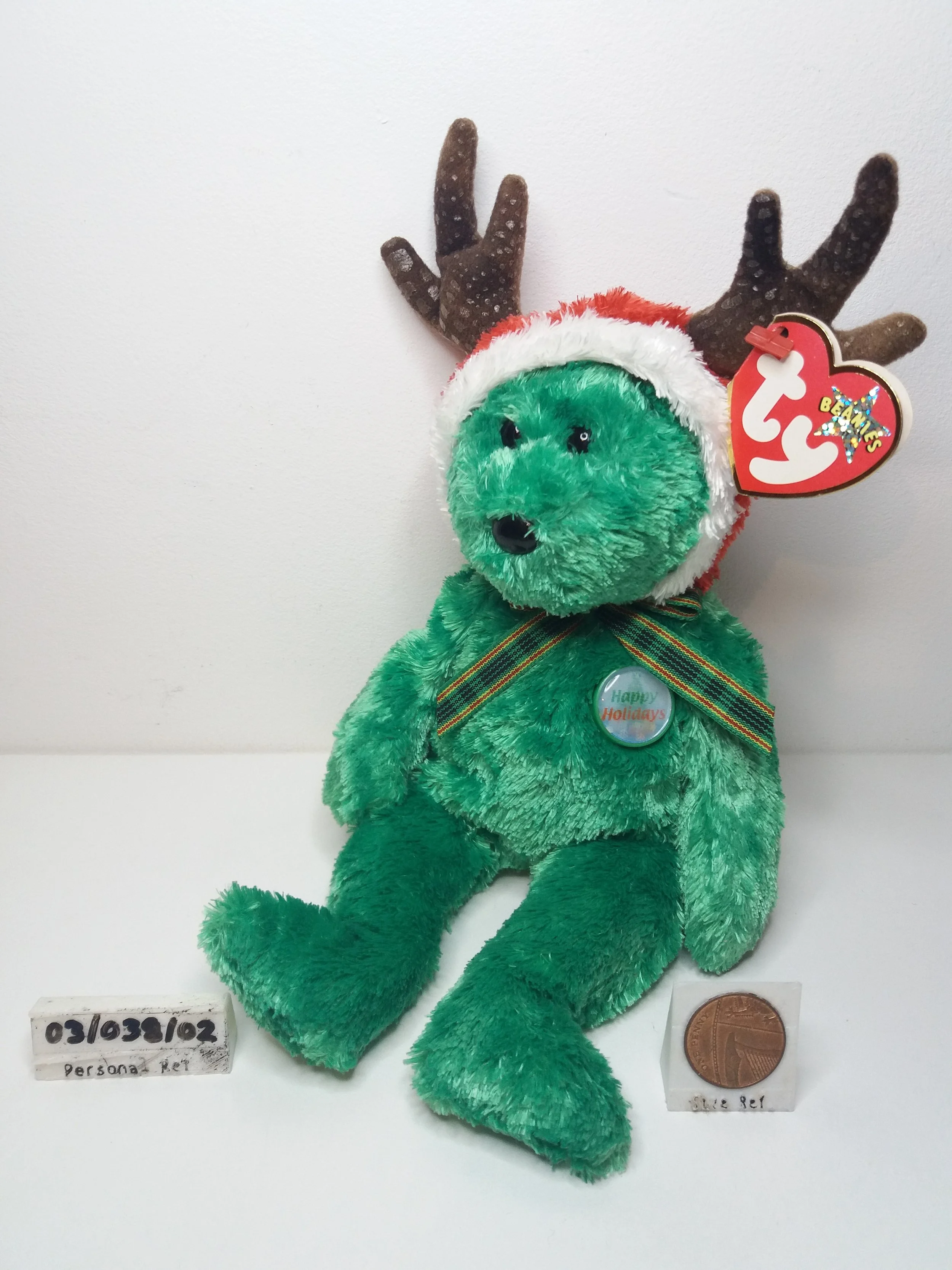 2002 Holiday Teddy - ty Beanie Babies