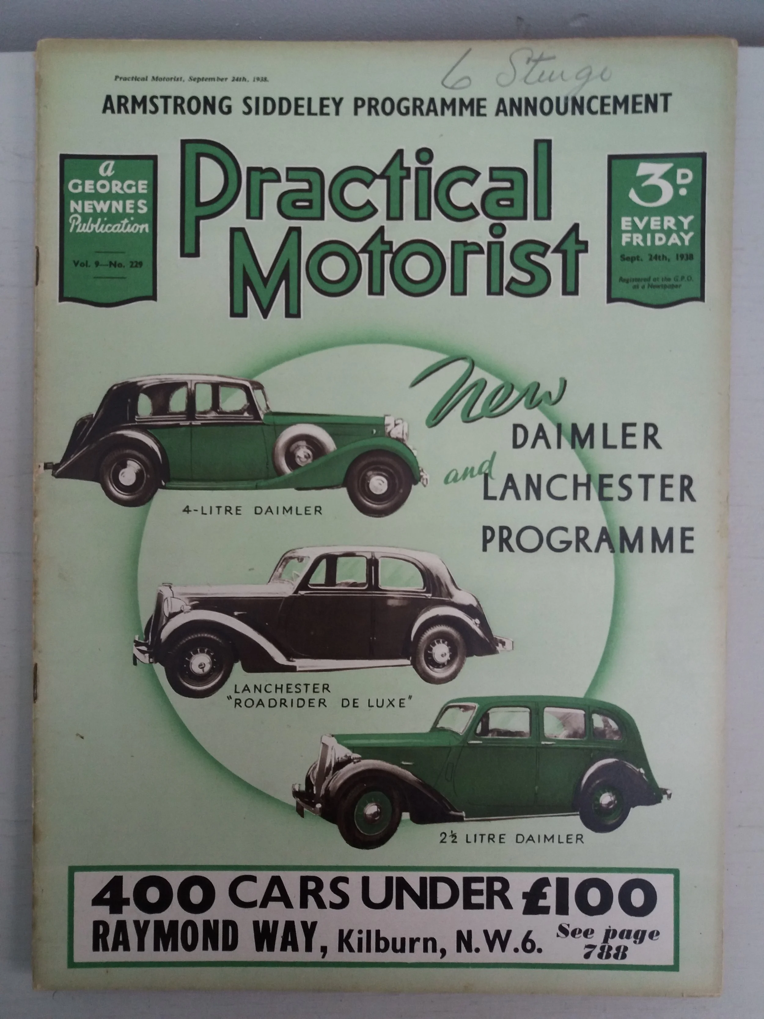 Practical Motorist
No. 229 (Sept. 24th, 1938)