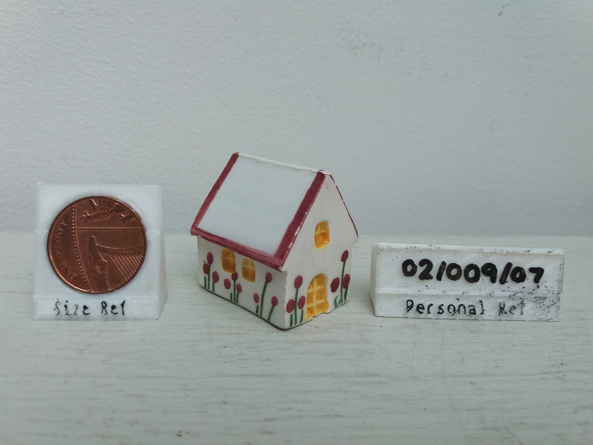 Miniature Ceramic House Ornament