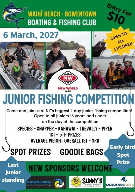 New World Waihi junior fishing comp