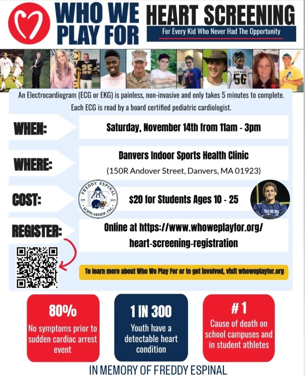 HEART SCREENING IN MEMORY OF FREDDY ESPINAL