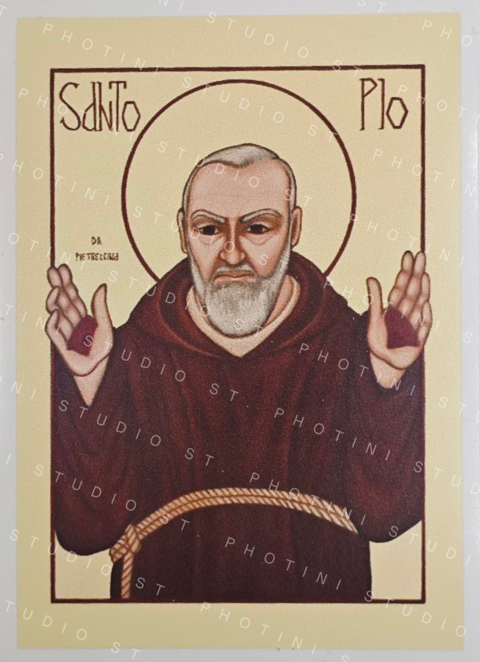 St. Padre Pio Vinyl Sticker