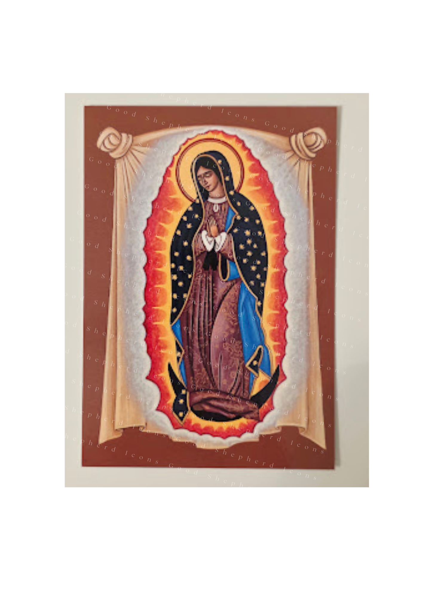 Our Lady of Guadalupe Icon Holy Card