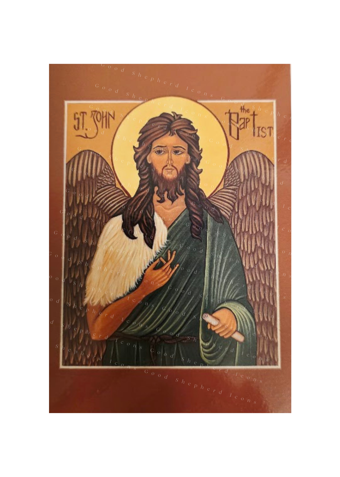 St. John the Baptist Holy Card