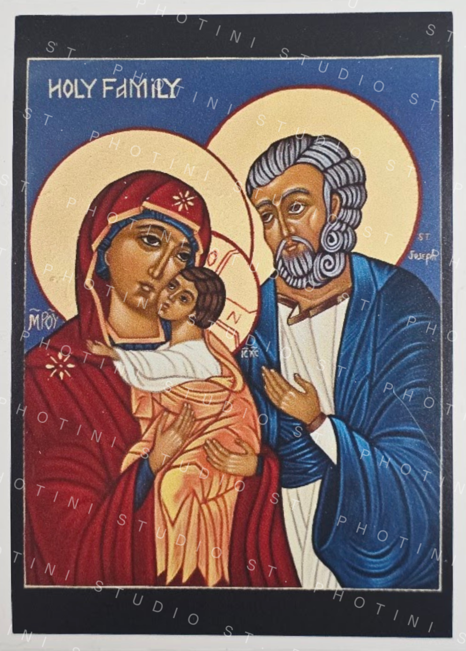 Holy Family (Blue) Vinyl Sticker