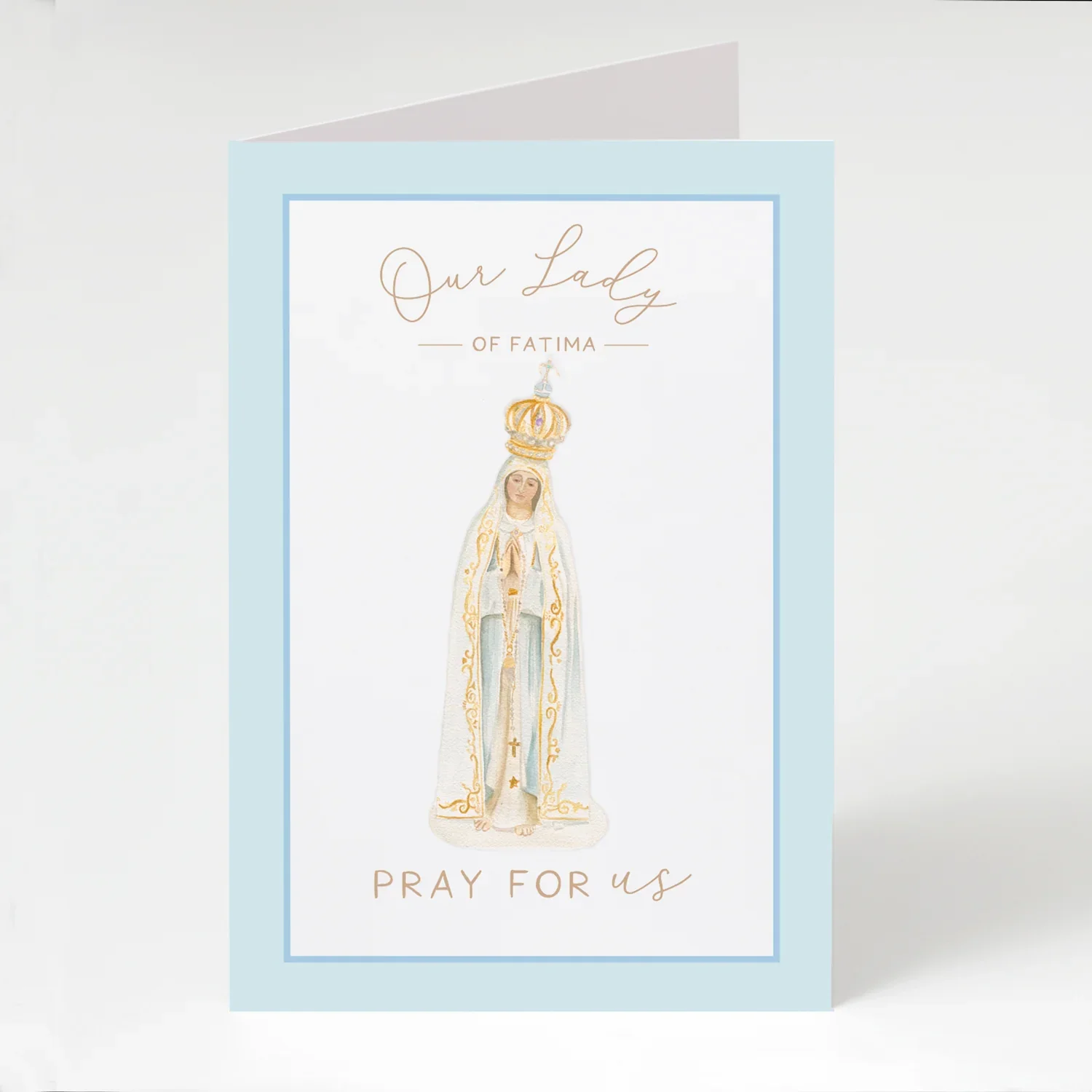 Our Lady of Fatima Prayer Card