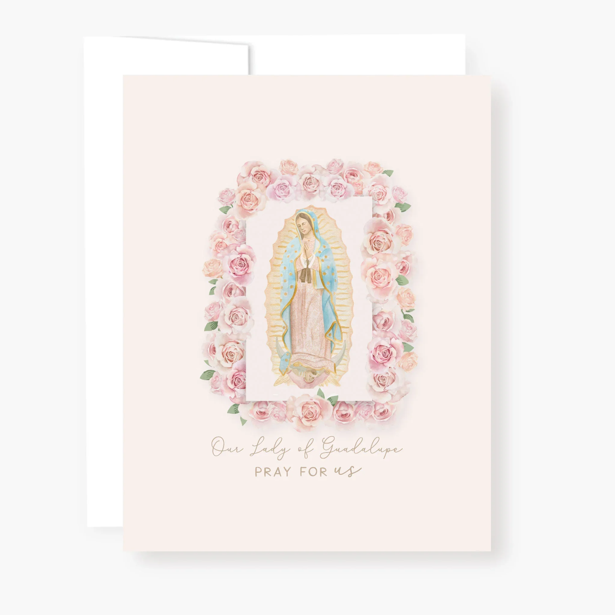 Our Lady of Guadalupe Novena Card | Light Peach