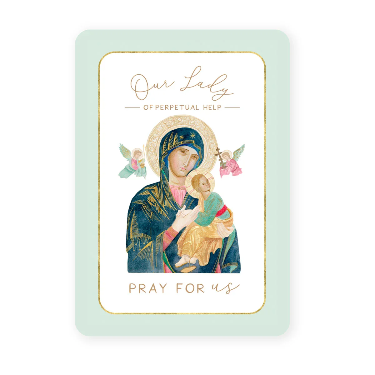 Our Lady of Perpetual Help Prayer Card