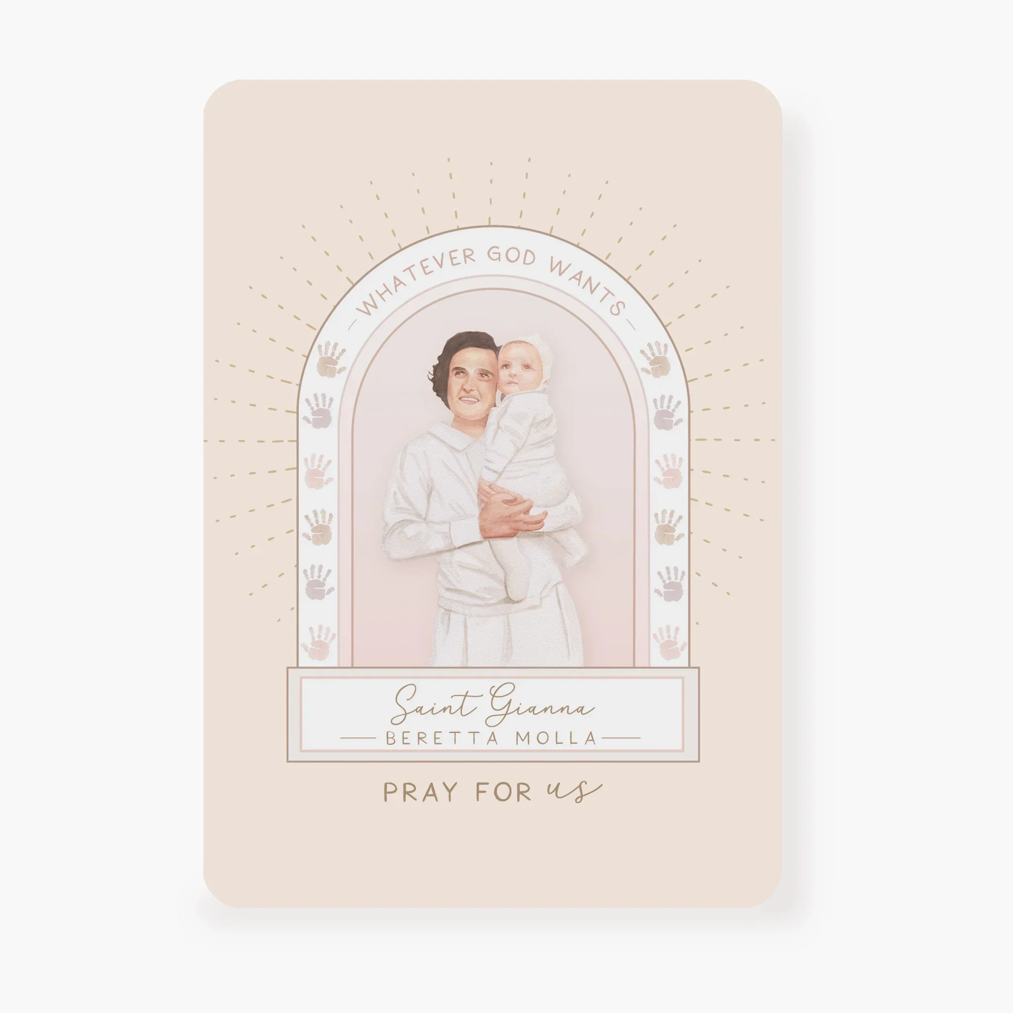St. Gianna Beretta Molla Prayer Card