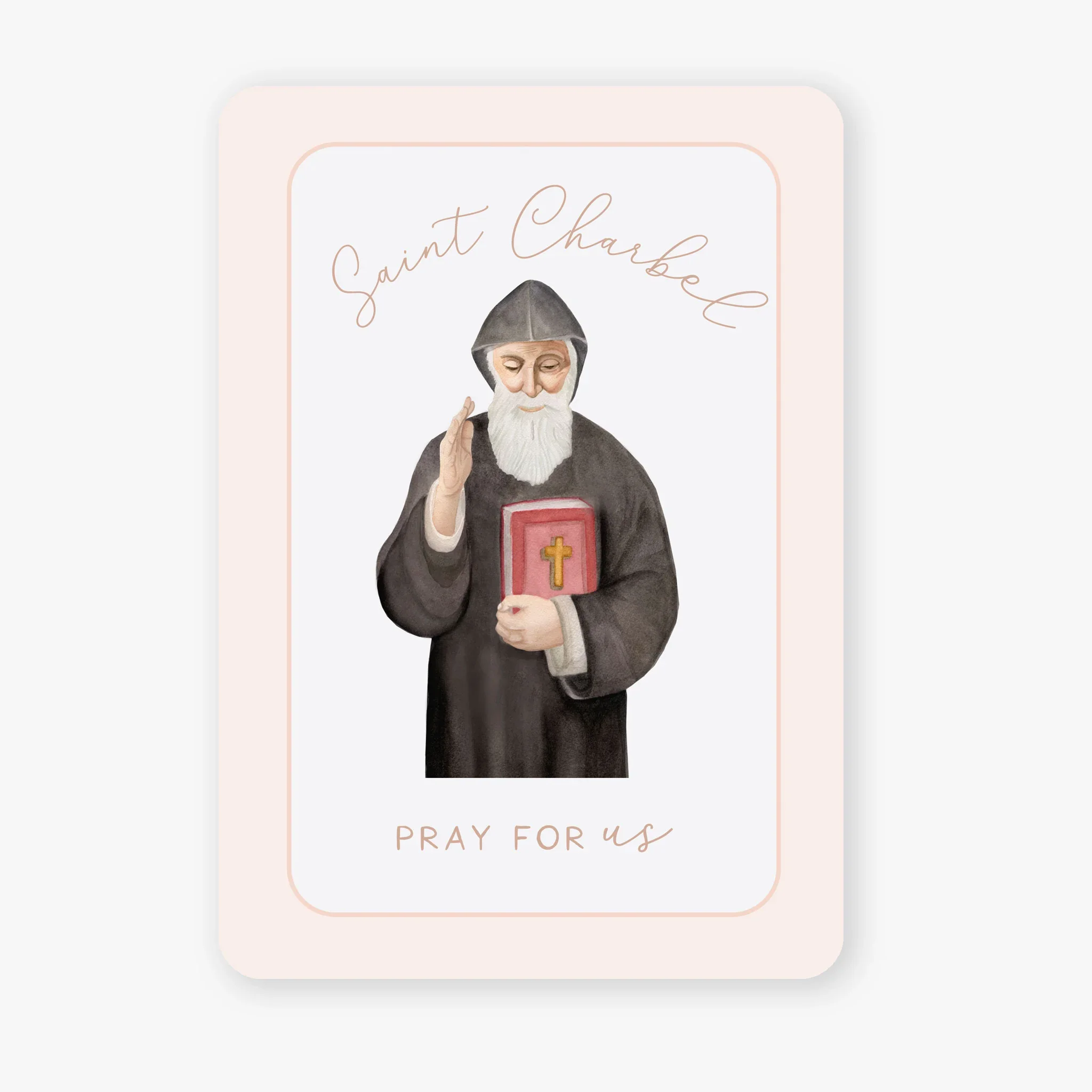 St. Charbel Prayer Card