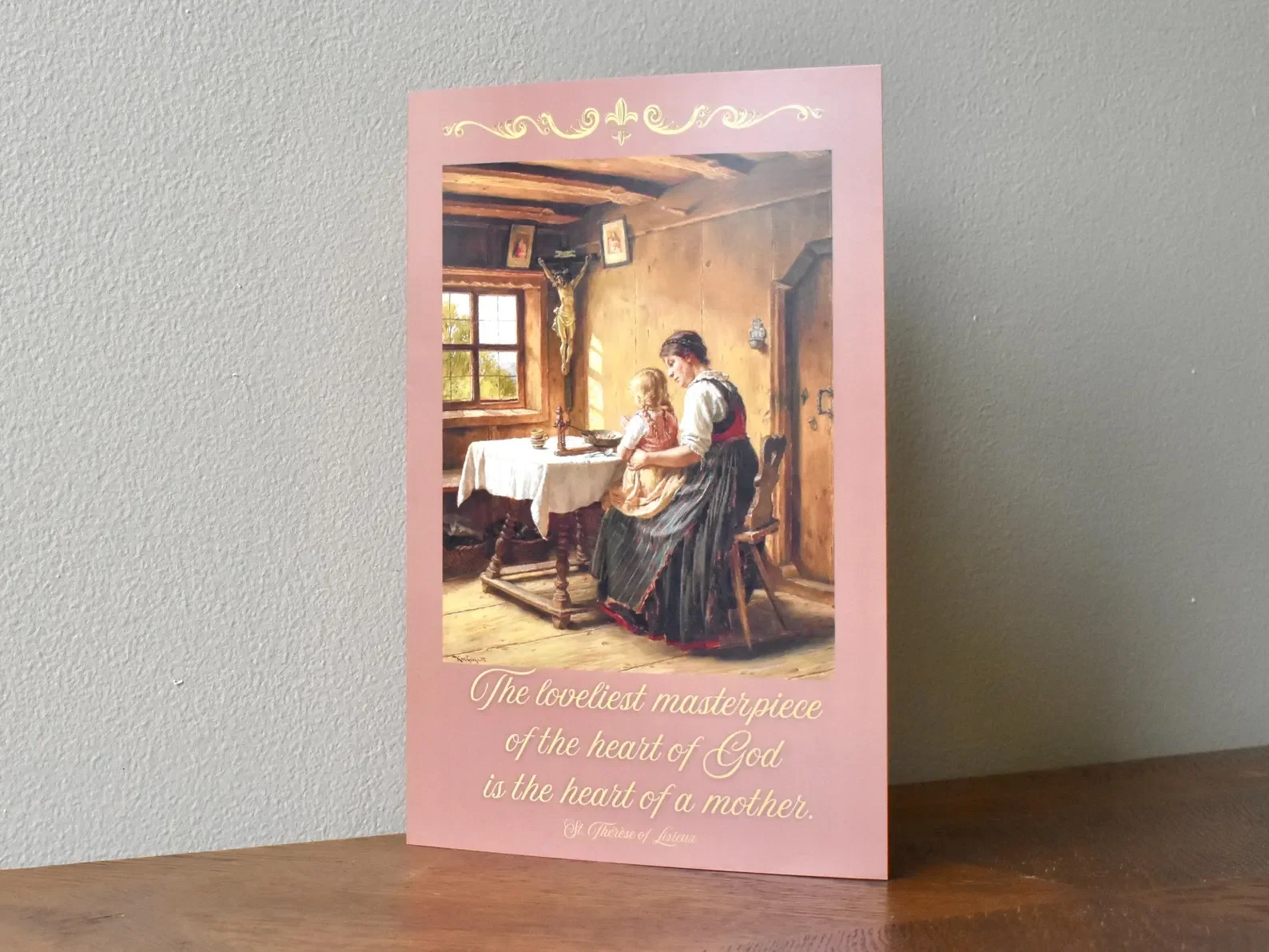 St. Therese Quote Keepsake Art Card for Mothers