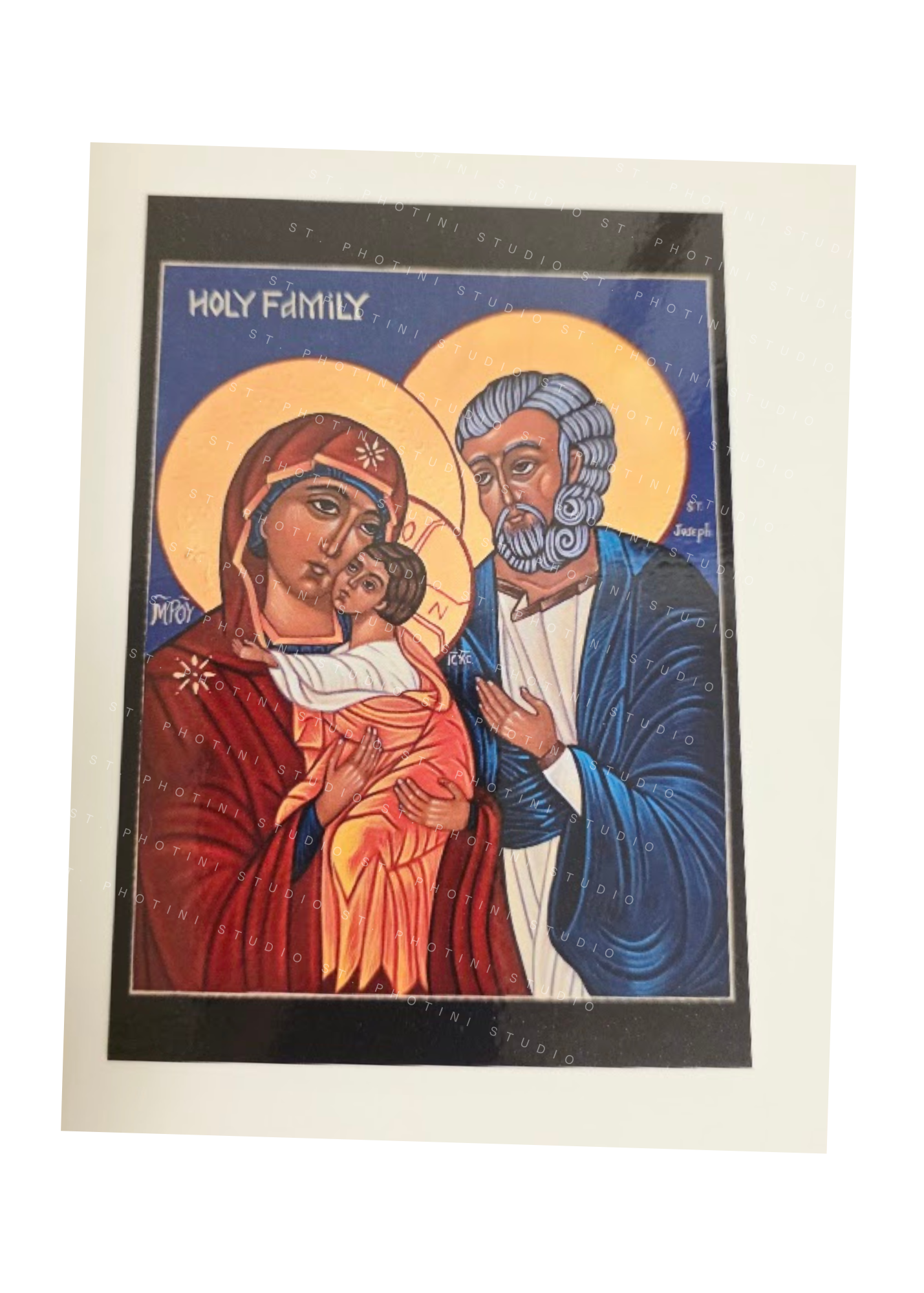 Holy Family (Blue) Prayer Card
