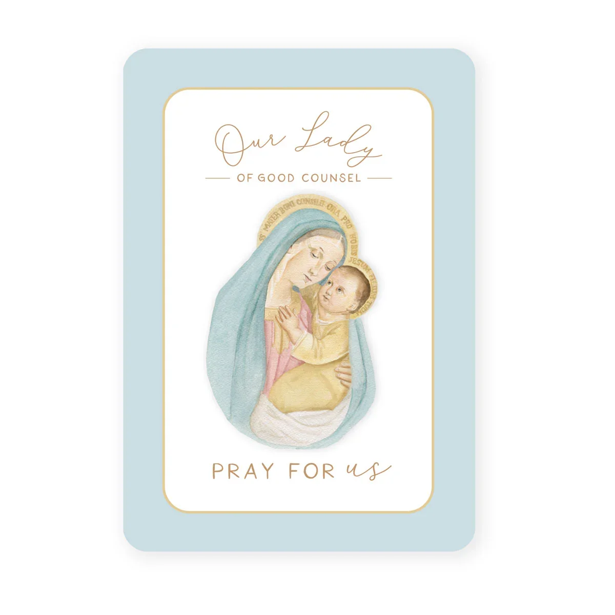Our Lady of Good Counsel Prayer Card