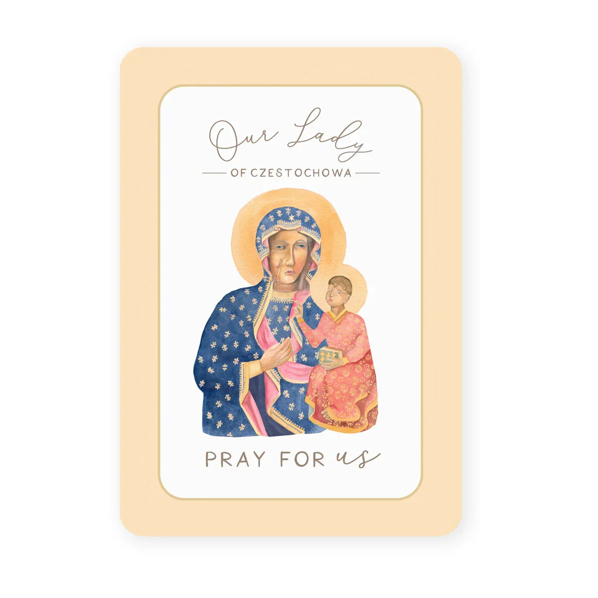 Our Lady of Czestochowa Prayer Card