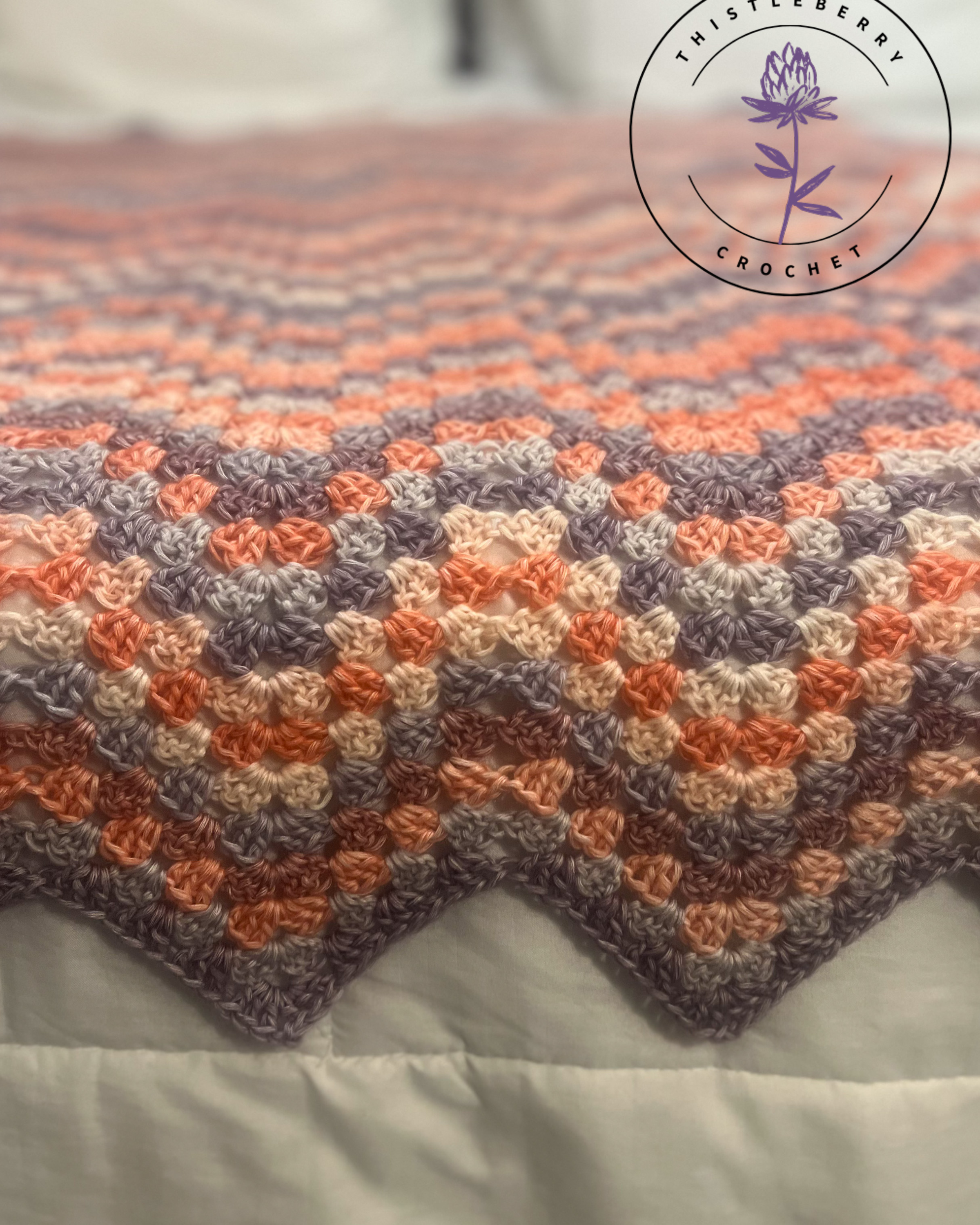 Playful Chevron Throw Blanket