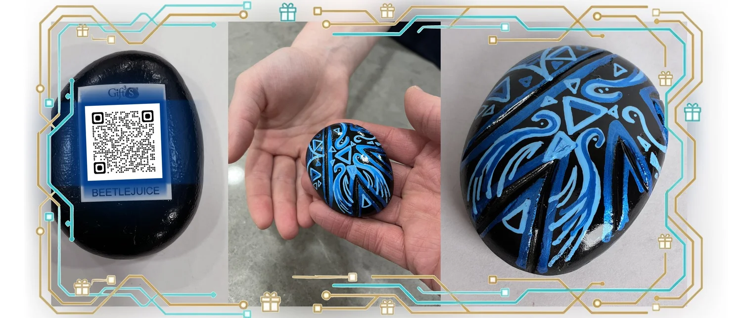 Gift 3 Stone Hand-Painted Art