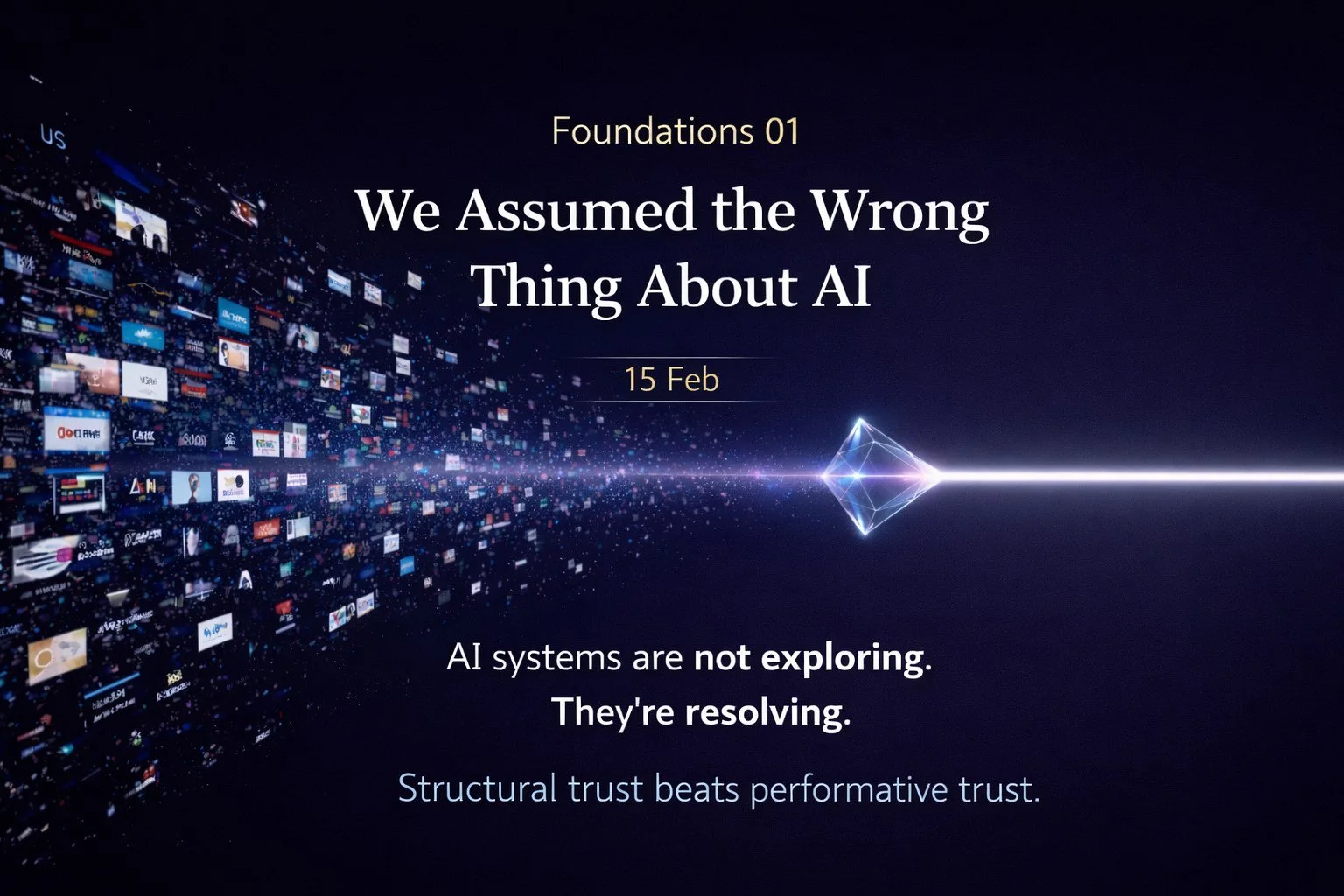 Foundations 01: We Assumed the Wrong Thing About AI 