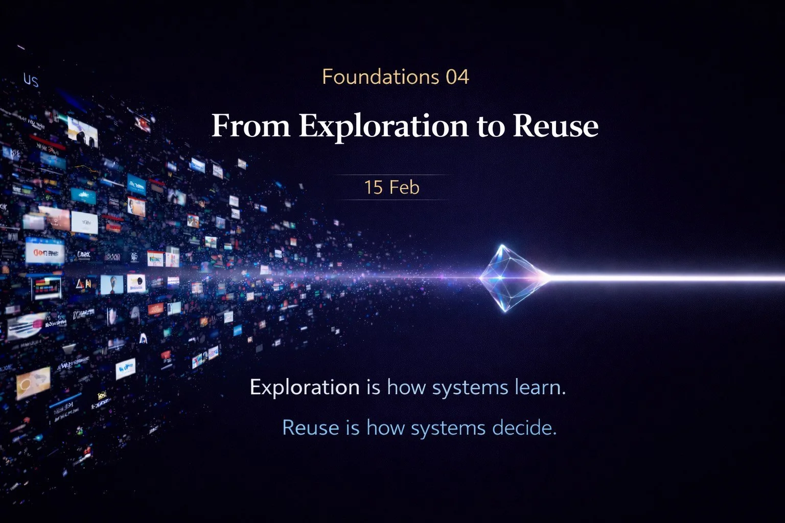 Foundations 04: From Exploration to Reuse