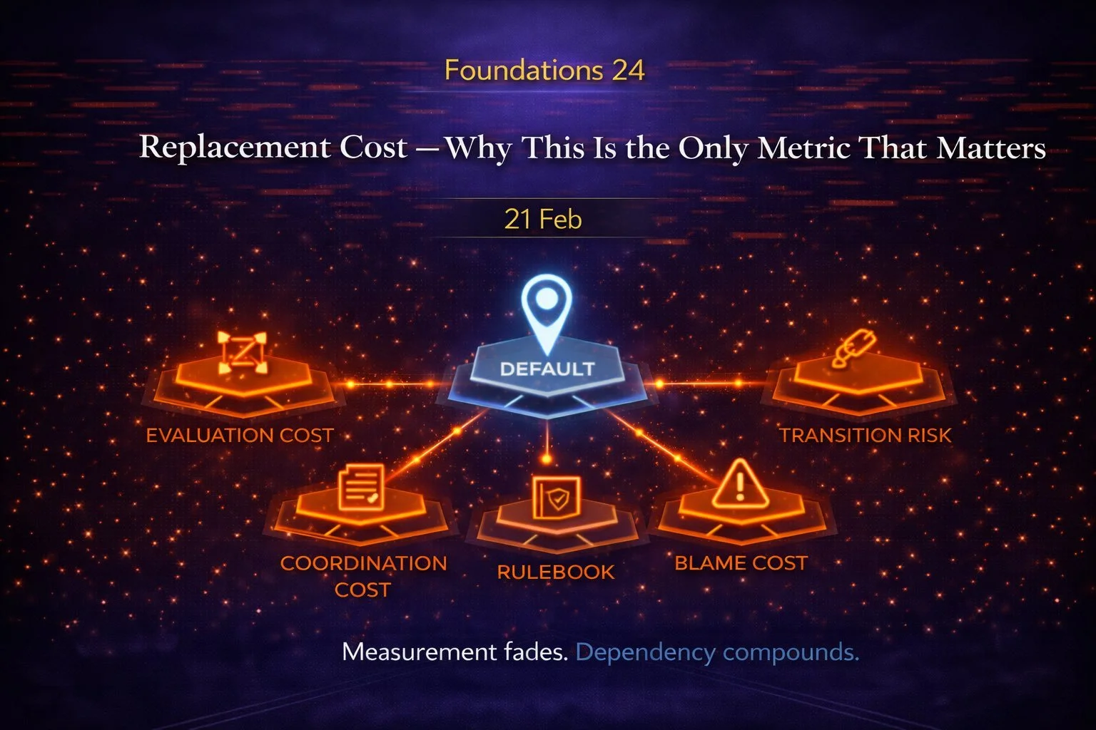 Foundations 24: Replacement Cost — Why This Is the Only Metric That Matters