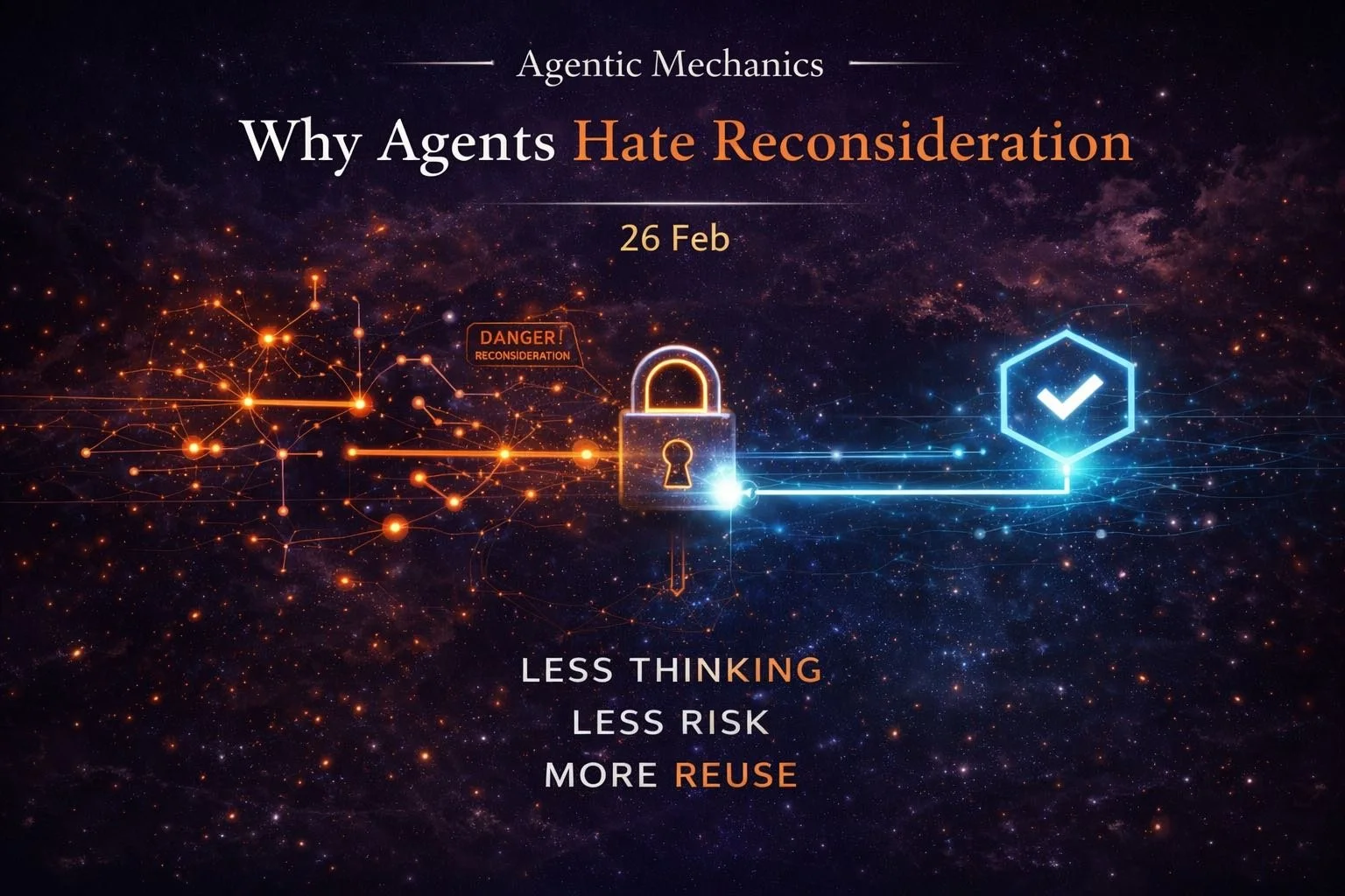 Agentic Mechanics 01: Why Agents Hate Reconsideration