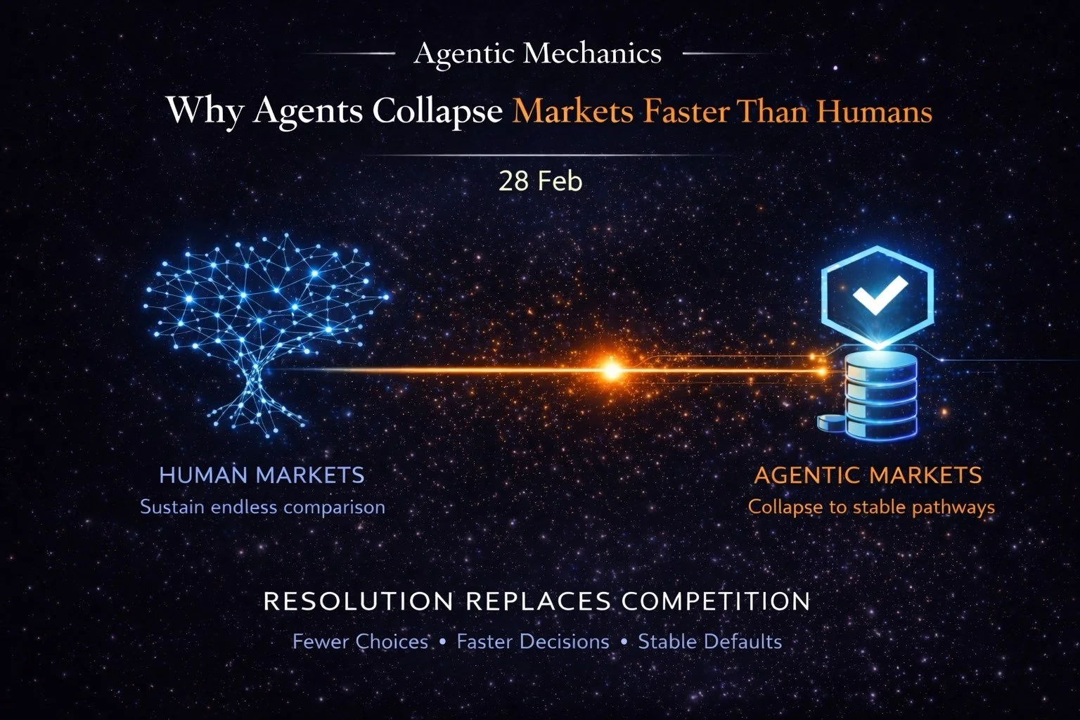 Agentic Mechanics 05: Why Agents Collapse Markets Faster Than Humans