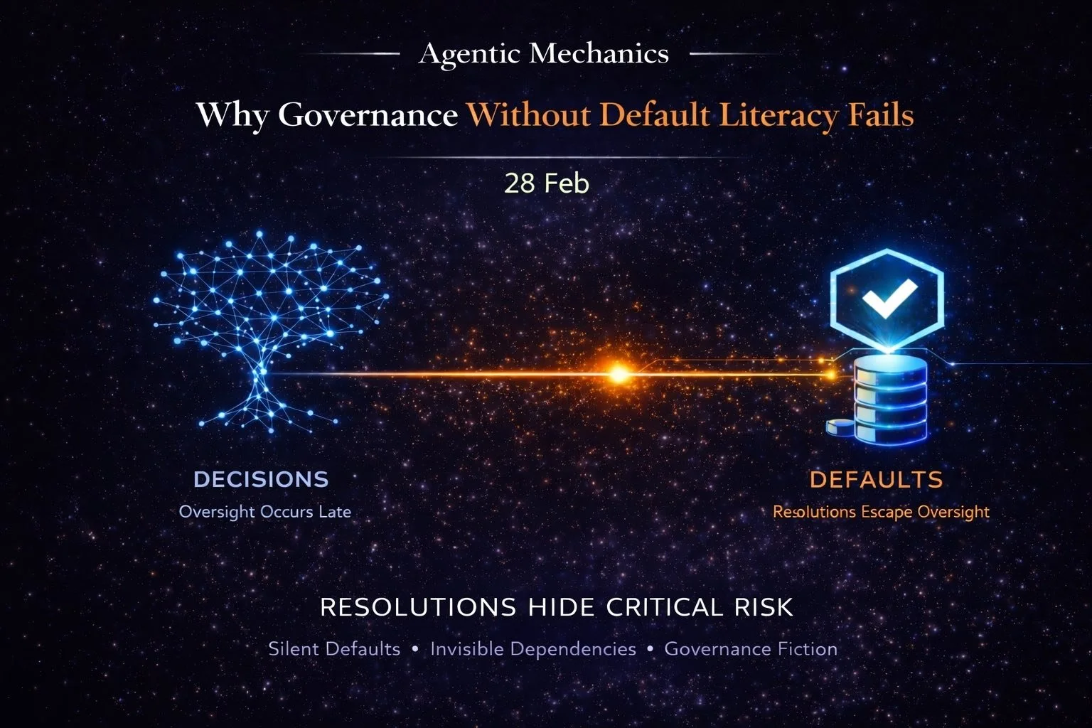 Agentic Mechanics 08: Why Governance Without Default Literacy Fails