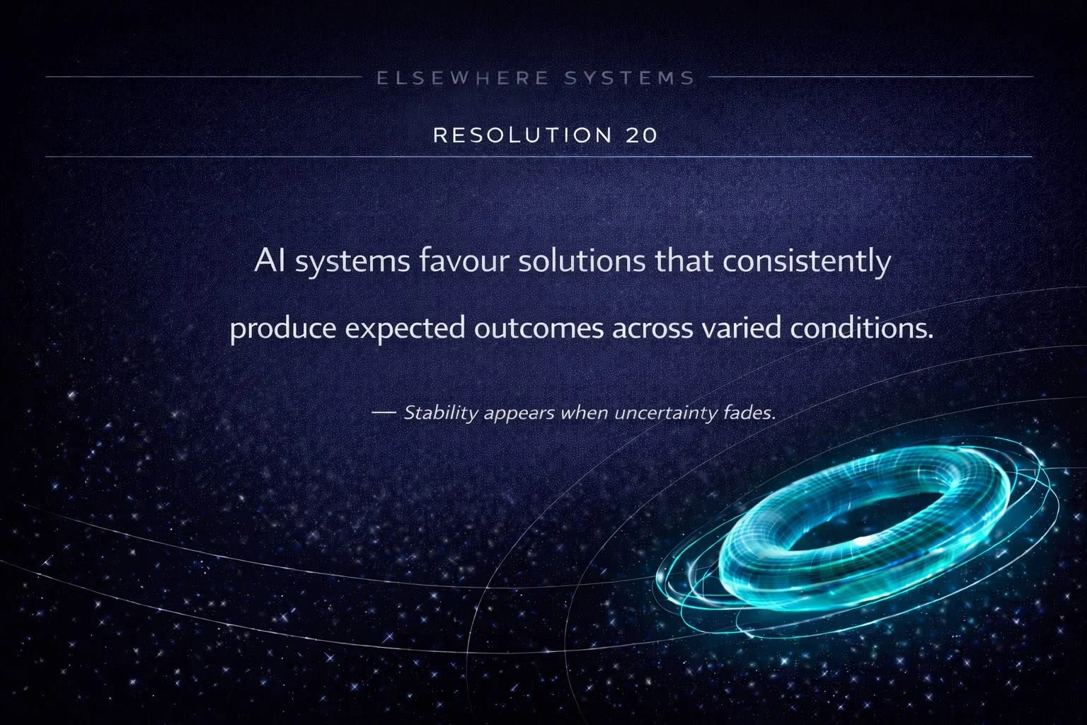 How AI Systems Recognise Stability