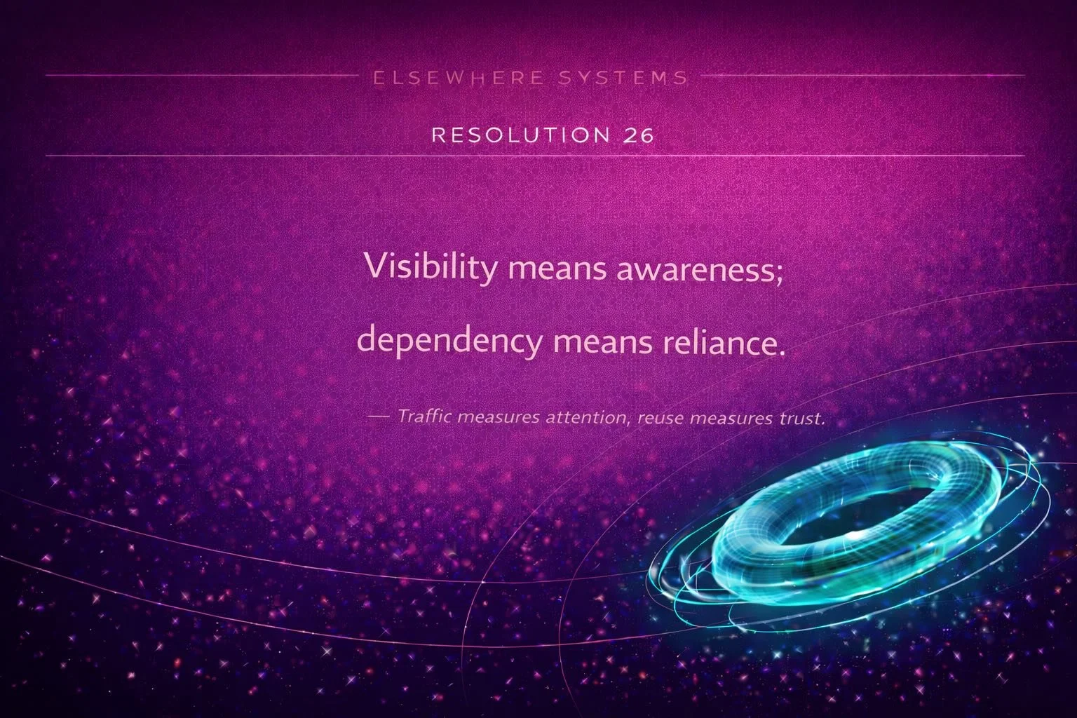 The Difference Between Visibility and Dependency