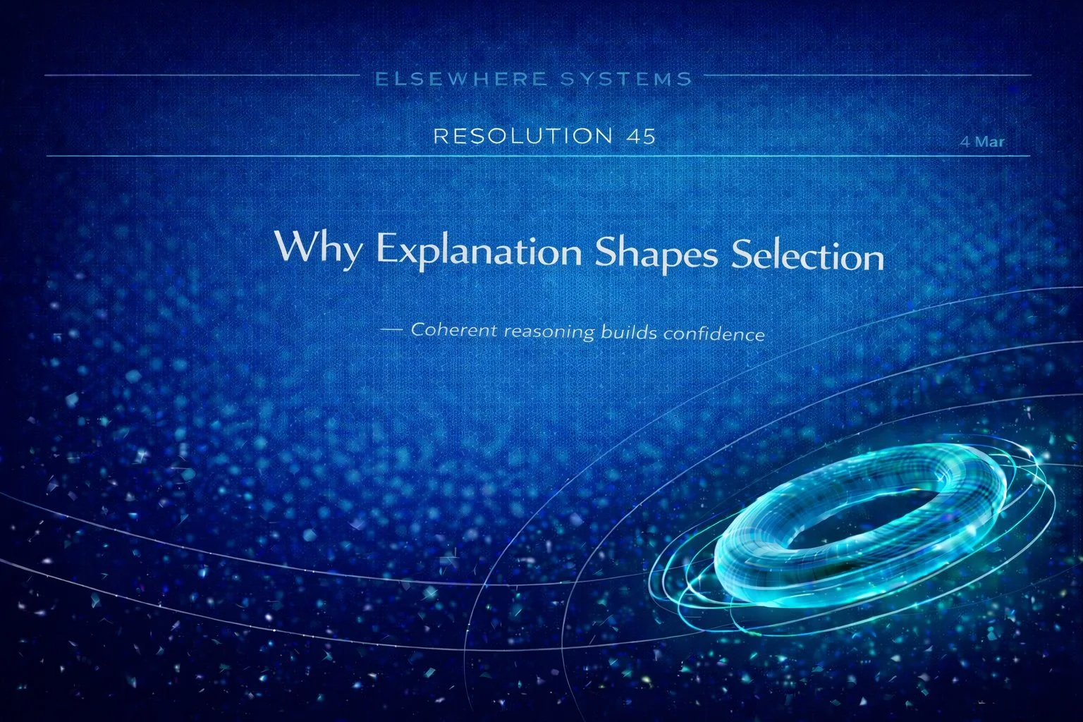 Why Explanation Shapes Selection