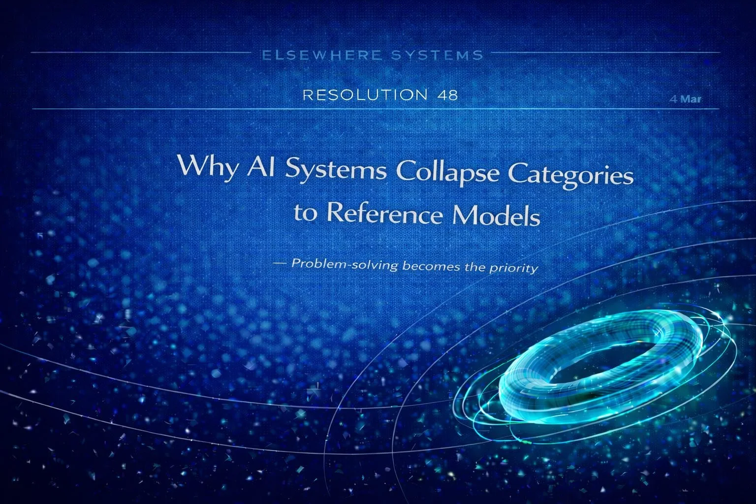 Why AI Systems Collapse Categories to Reference Models