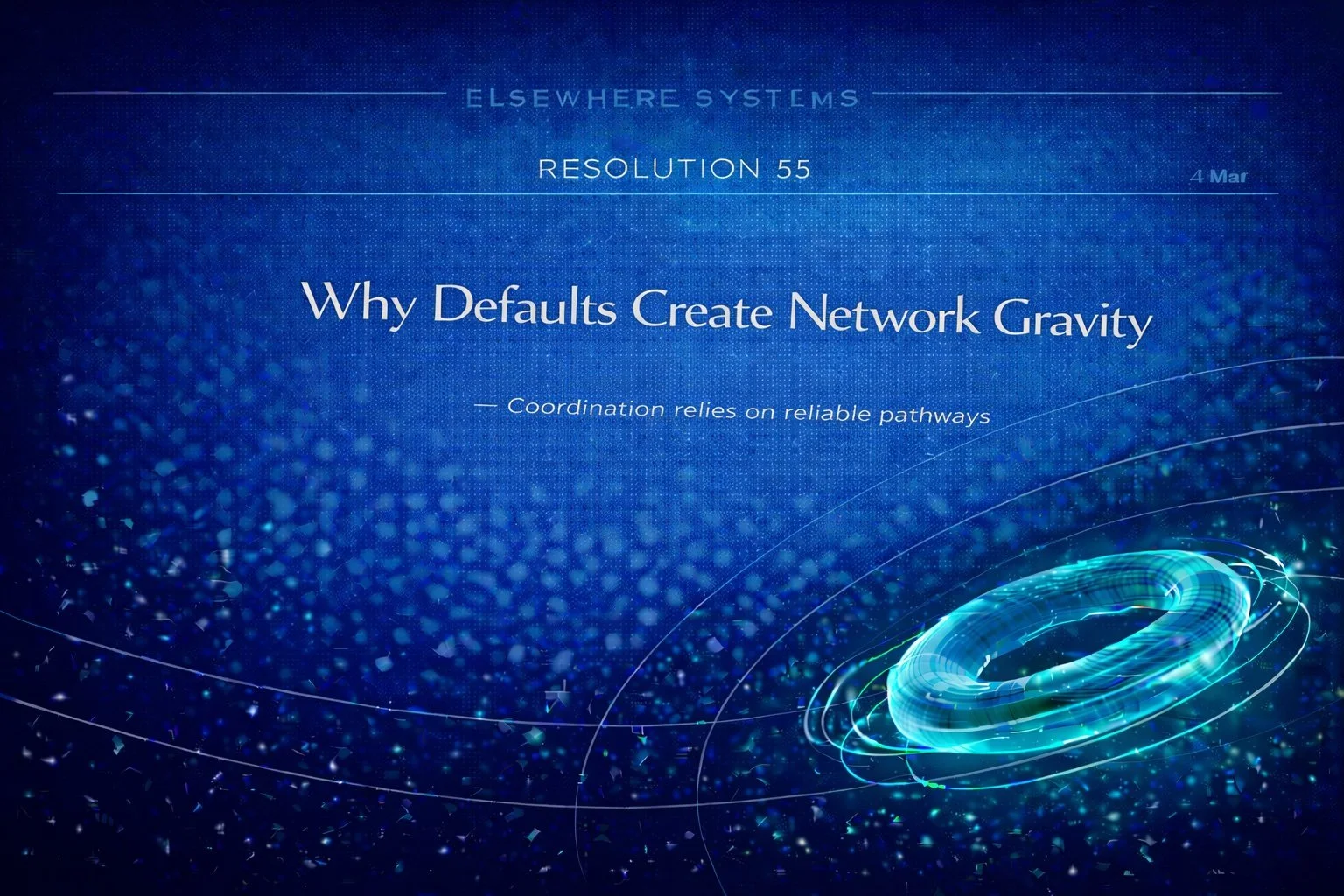 Why Defaults Create Network Gravity